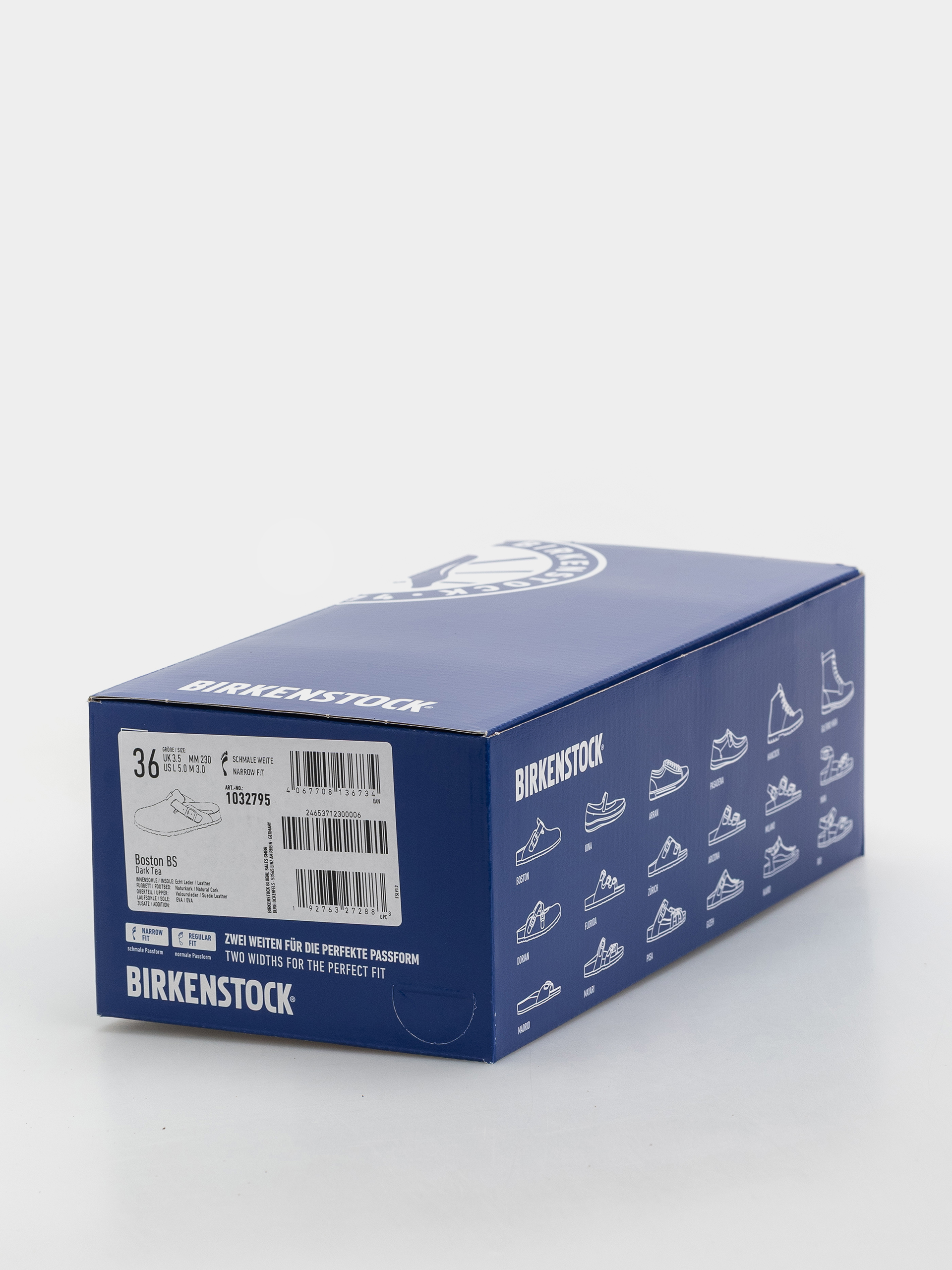 Шльопанці Birkenstock Boston Suede Leather Narrow (dark tea)