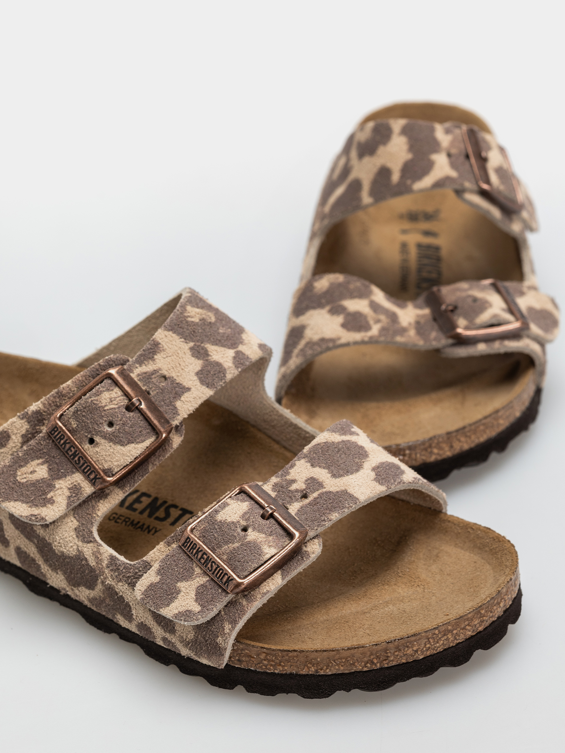 Шльопанці Birkenstock Arizona Suede Leather Narrow (leo sandcastle)
