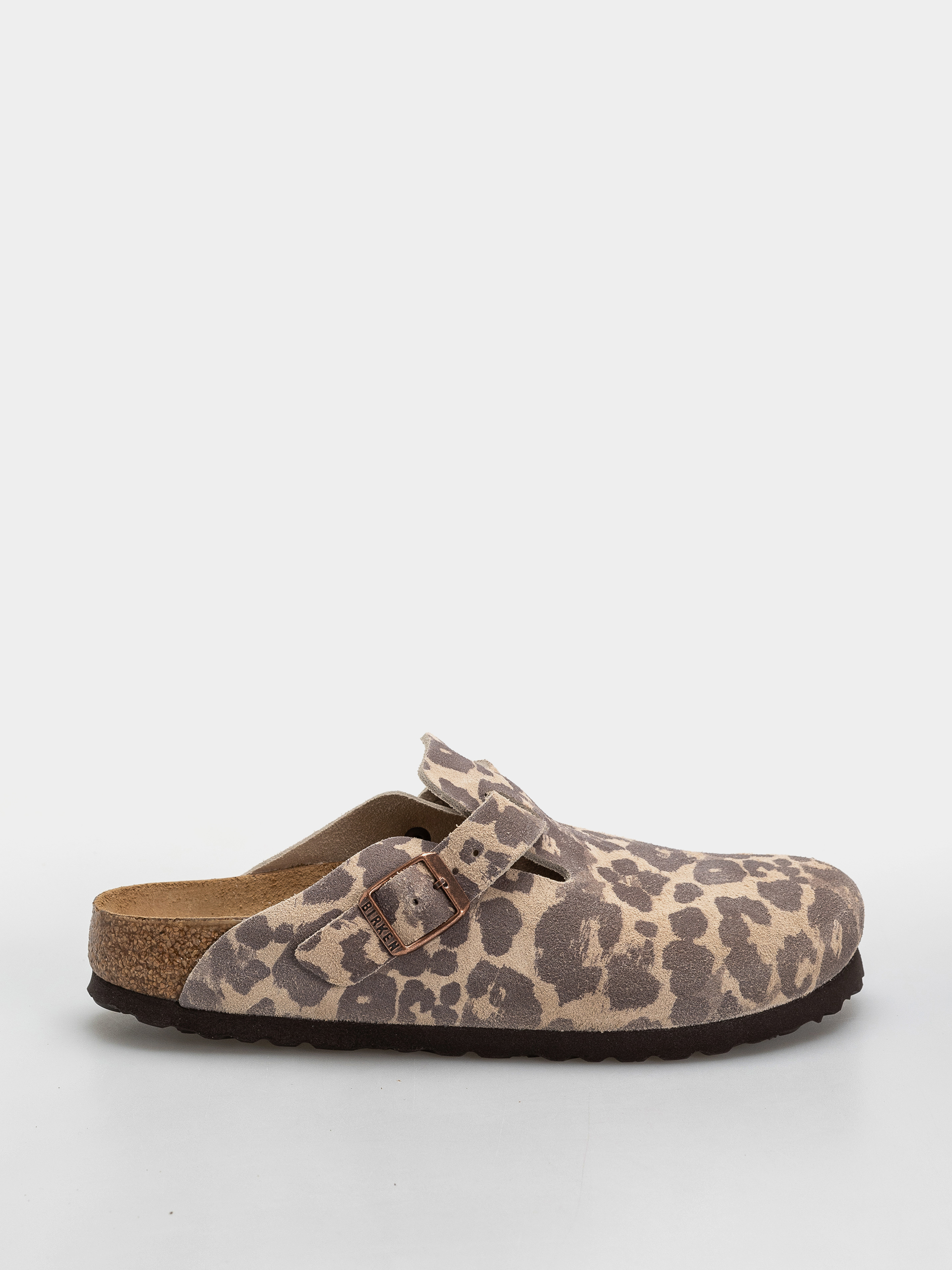 Шльопанці Birkenstock Boston Suede Leather Narrow (leo sandcastle)