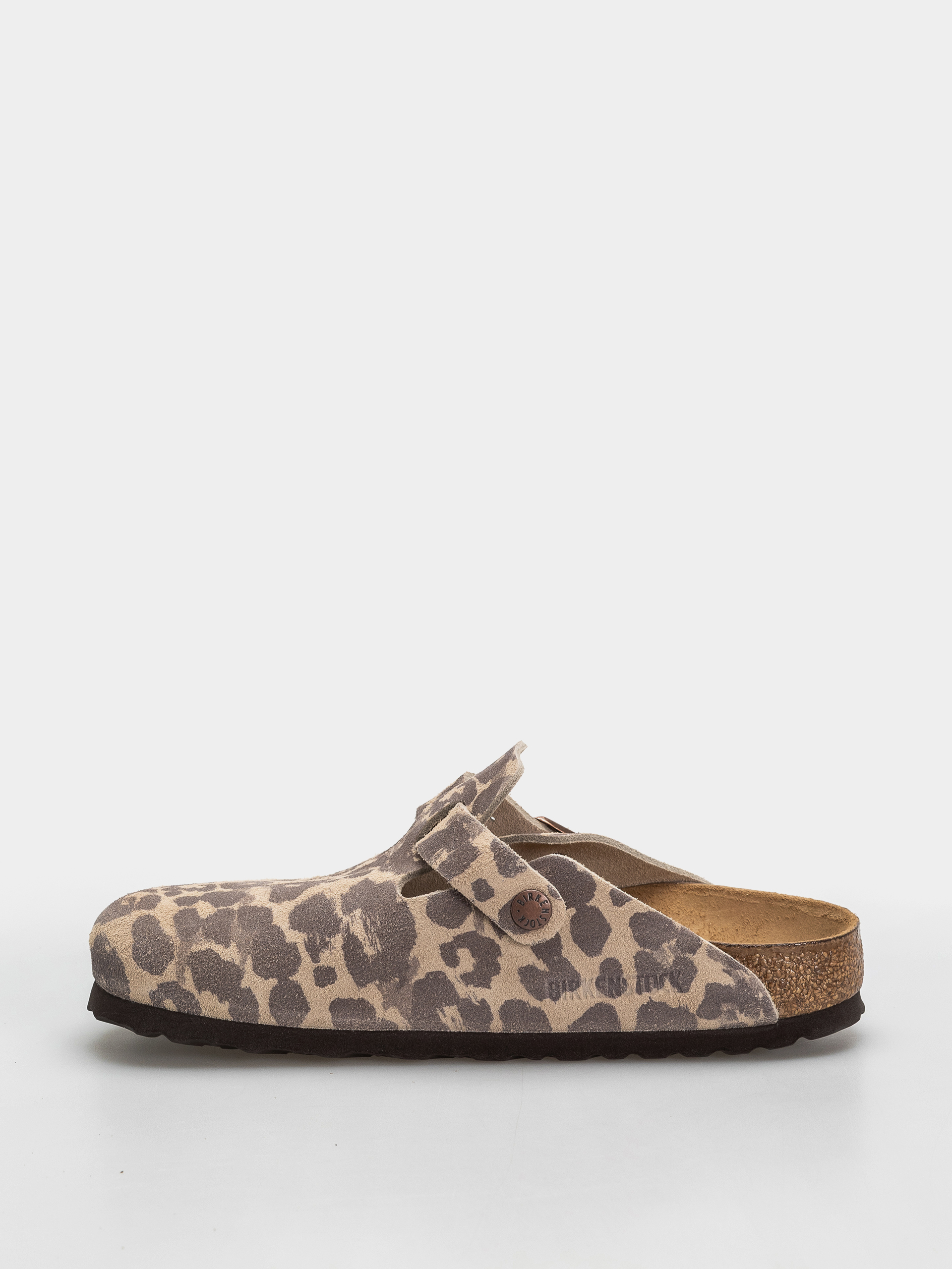 Шльопанці Birkenstock Boston Suede Leather Narrow (leo sandcastle)