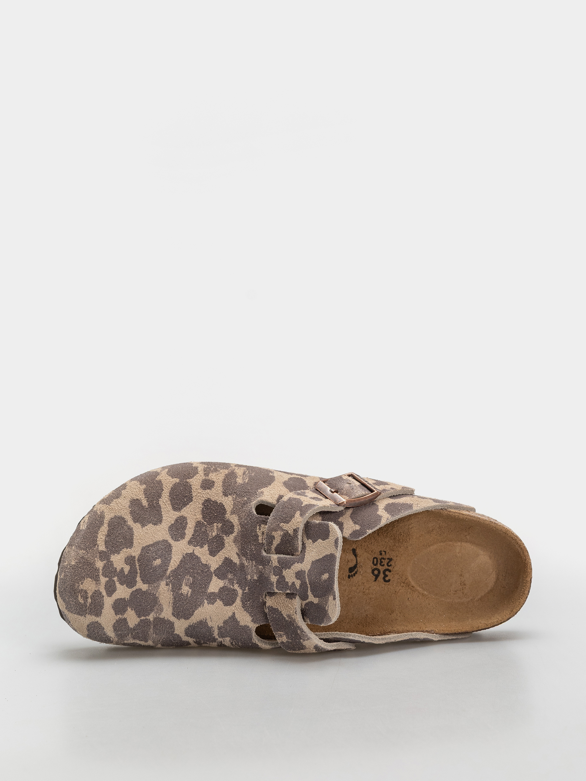 Шльопанці Birkenstock Boston Suede Leather Narrow (leo sandcastle)