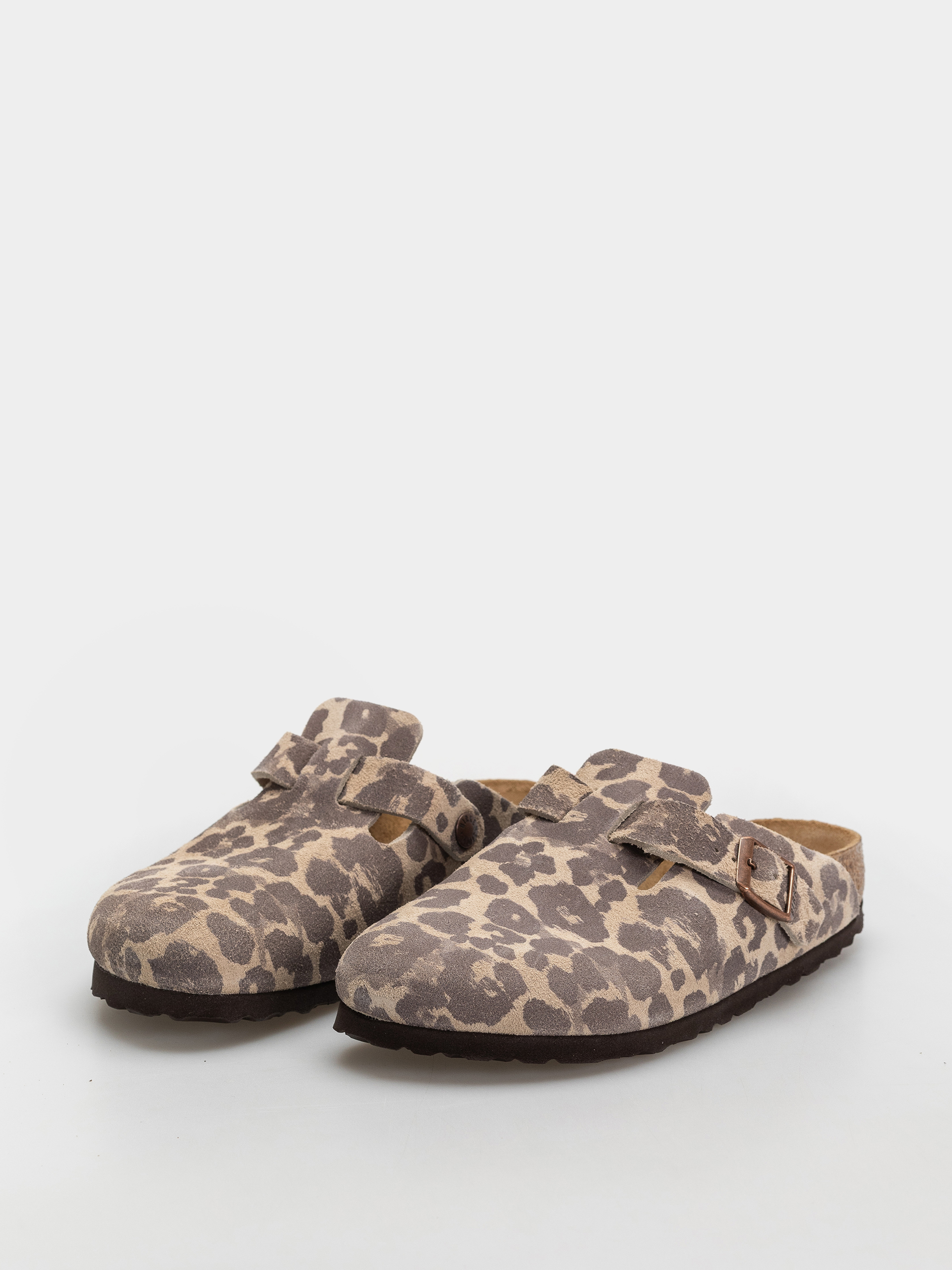 Шльопанці Birkenstock Boston Suede Leather Narrow (leo sandcastle)