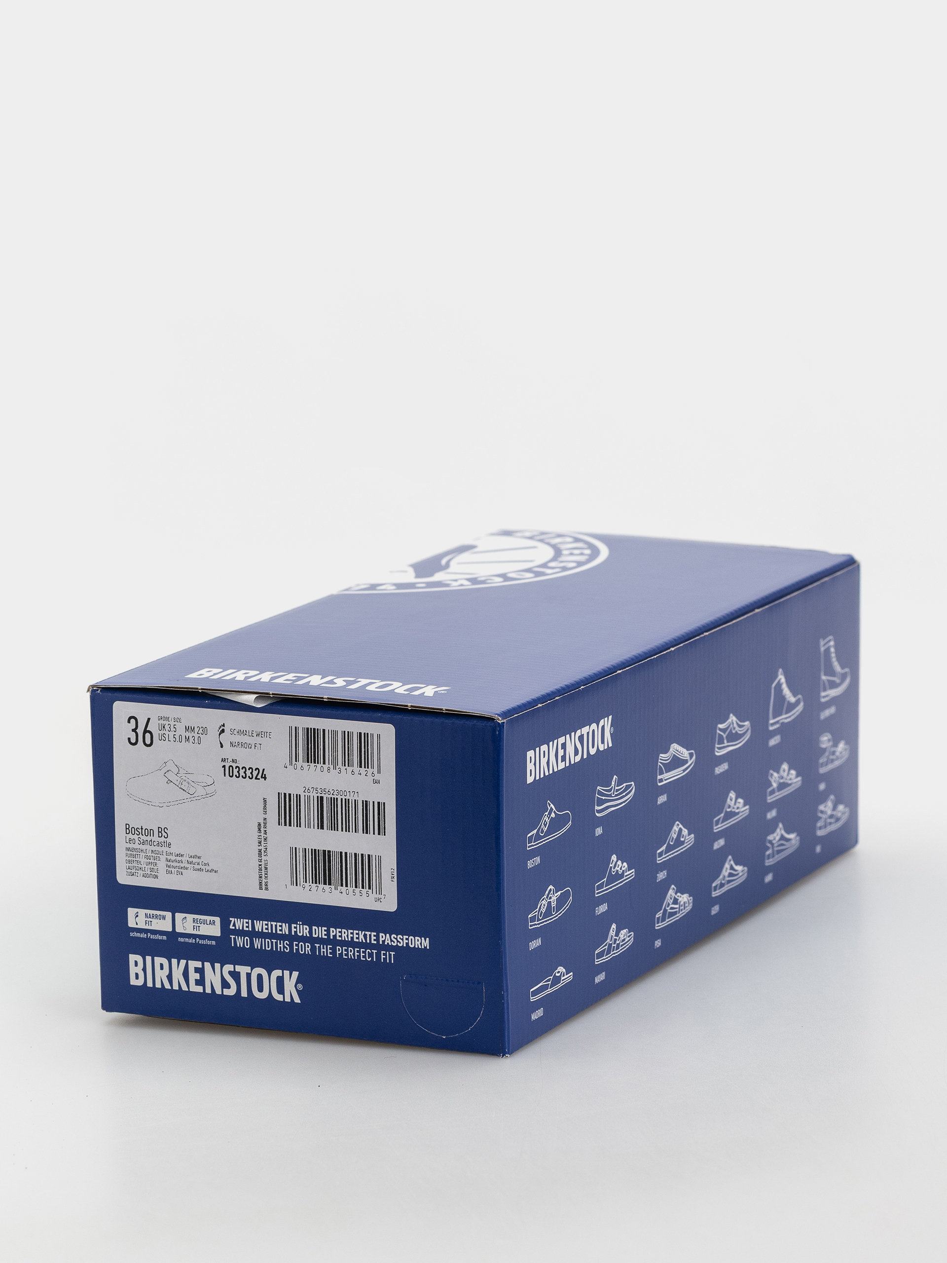 Шльопанці Birkenstock Boston Suede Leather Narrow (leo sandcastle)