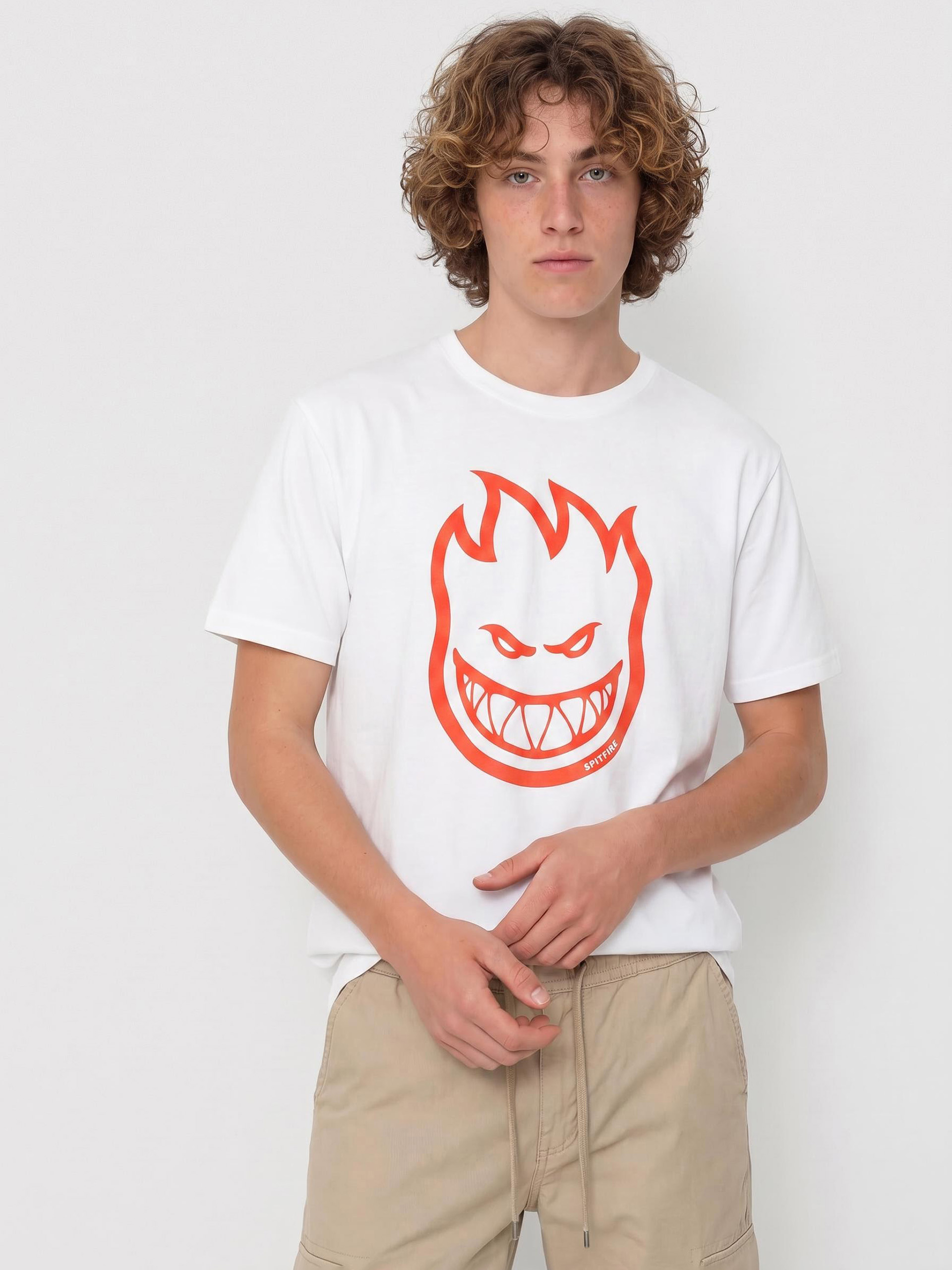 Футболка Spitfire Bighead (white/red)