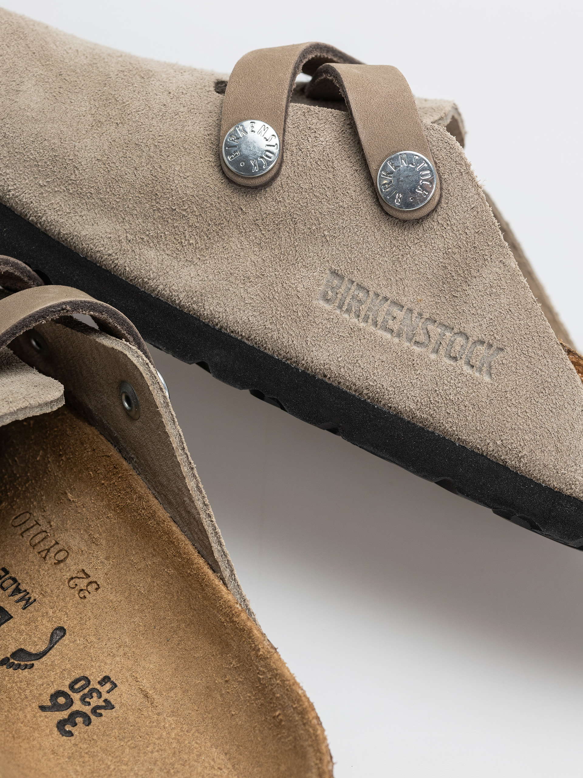 Шльопанці Birkenstock Blair Suede Leather Narrow Wmn (taupe)