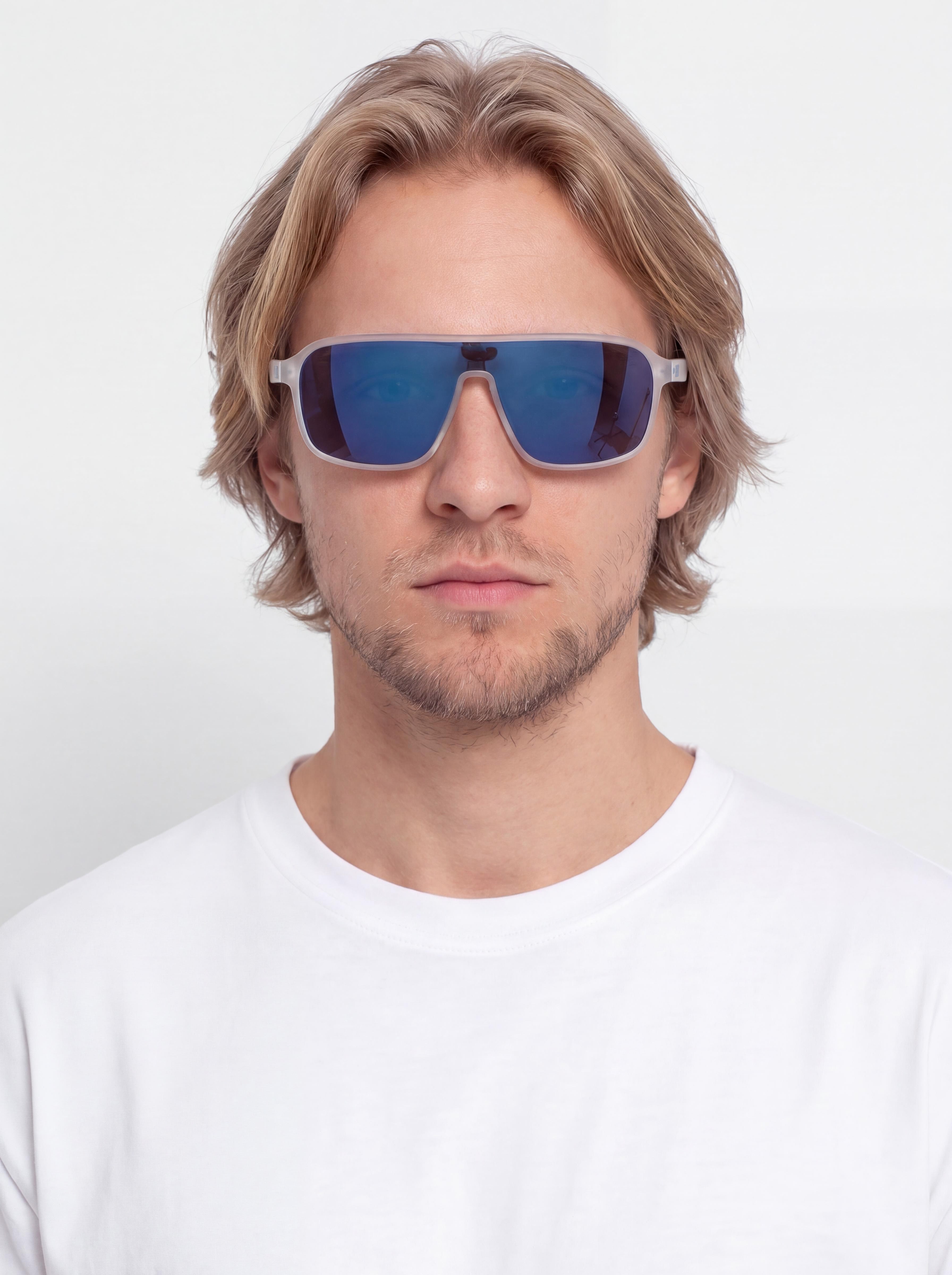 Сонцезахисні окуляри Nike Vintage Flyer (matte clear/blue mirror)