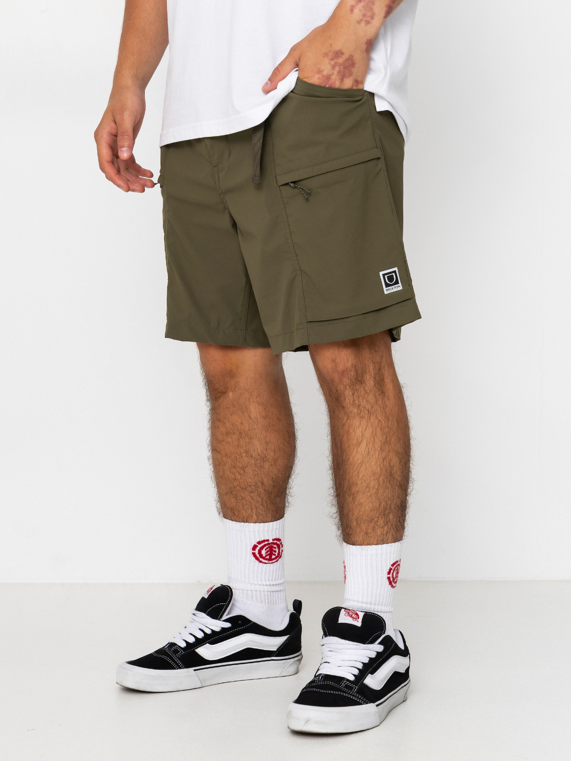 Шорти Brixton Journey Utility (dark olive)