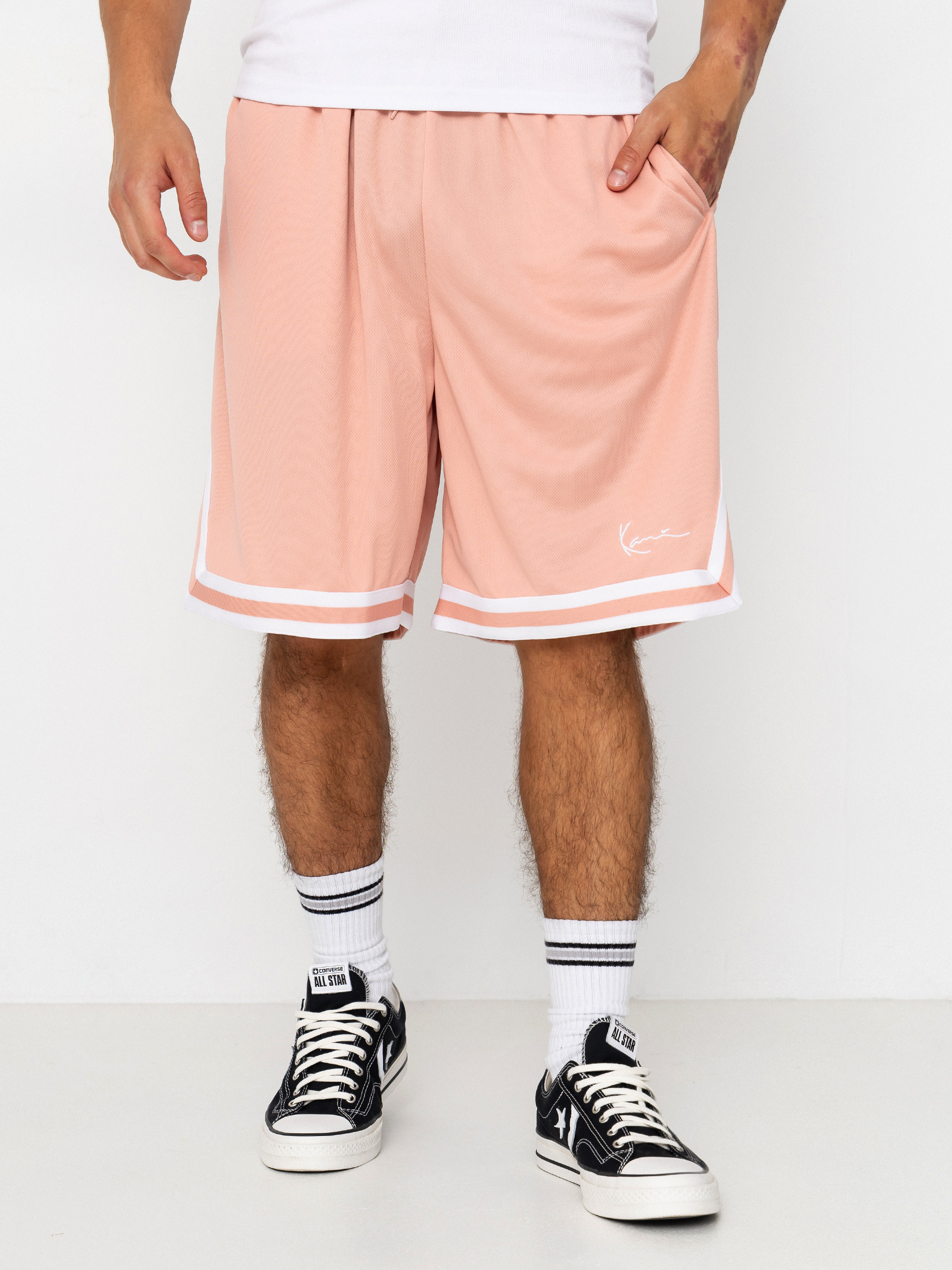 u0428u043eu0440u0442u0438 Karl Kani Small Signature Essential Mesh (pink)