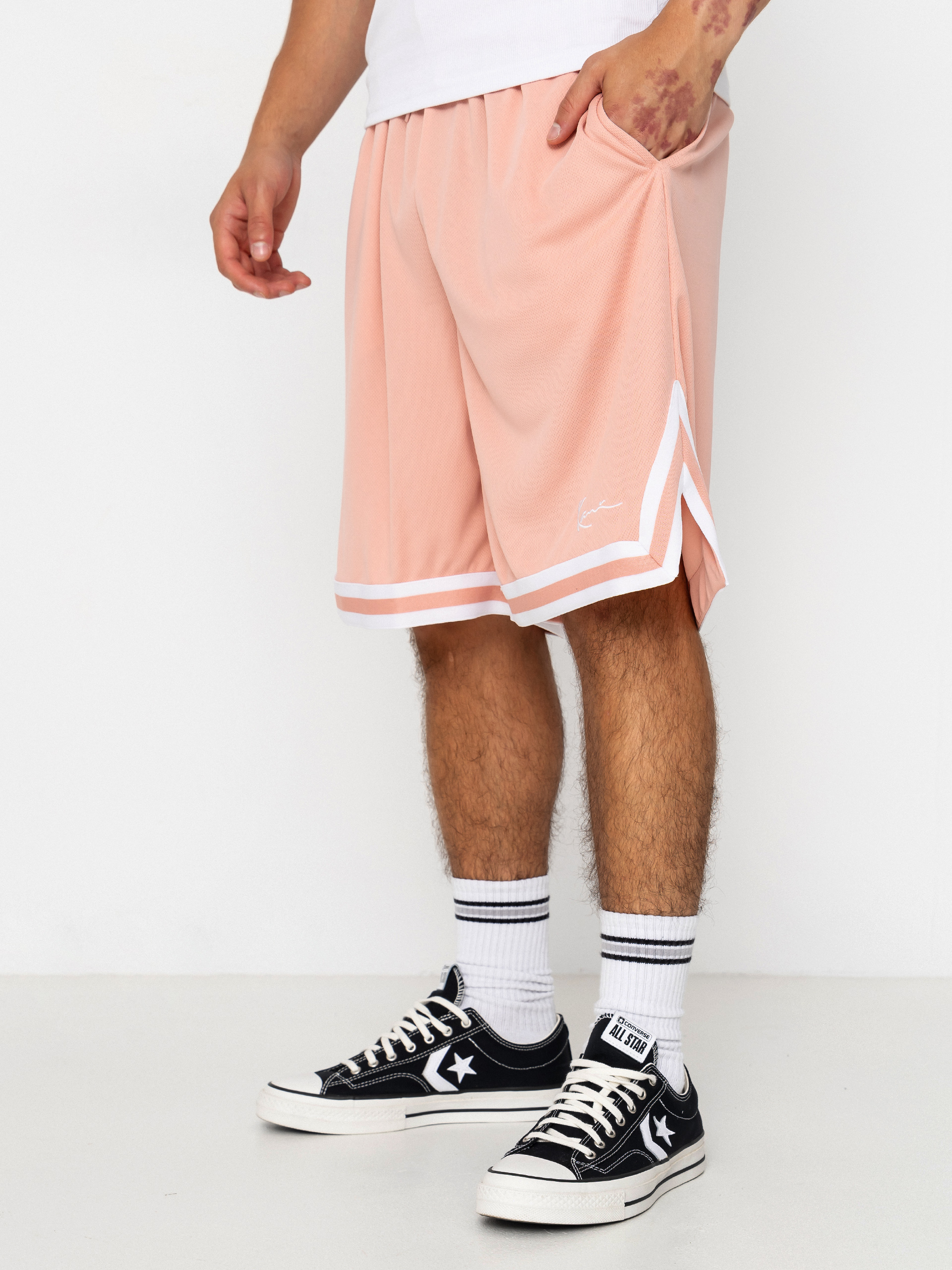 Шорти Karl Kani Small Signature Essential Mesh (pink)
