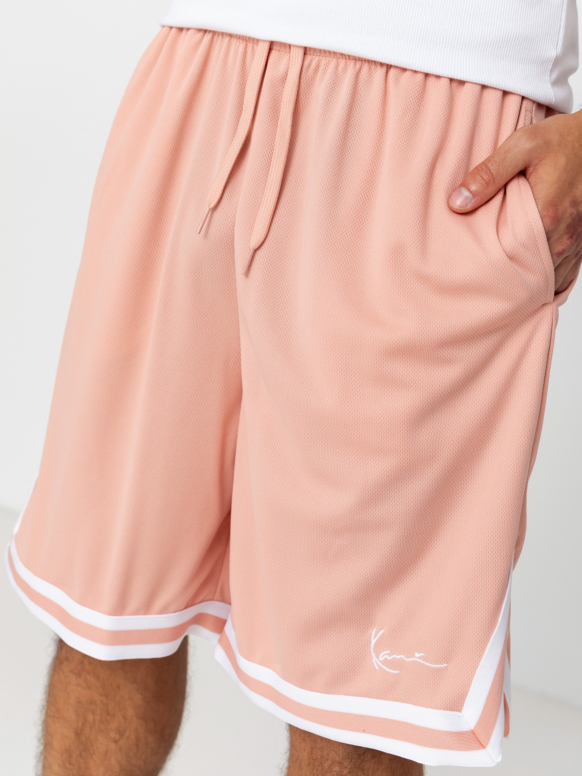 Шорти Karl Kani Small Signature Essential Mesh (pink)