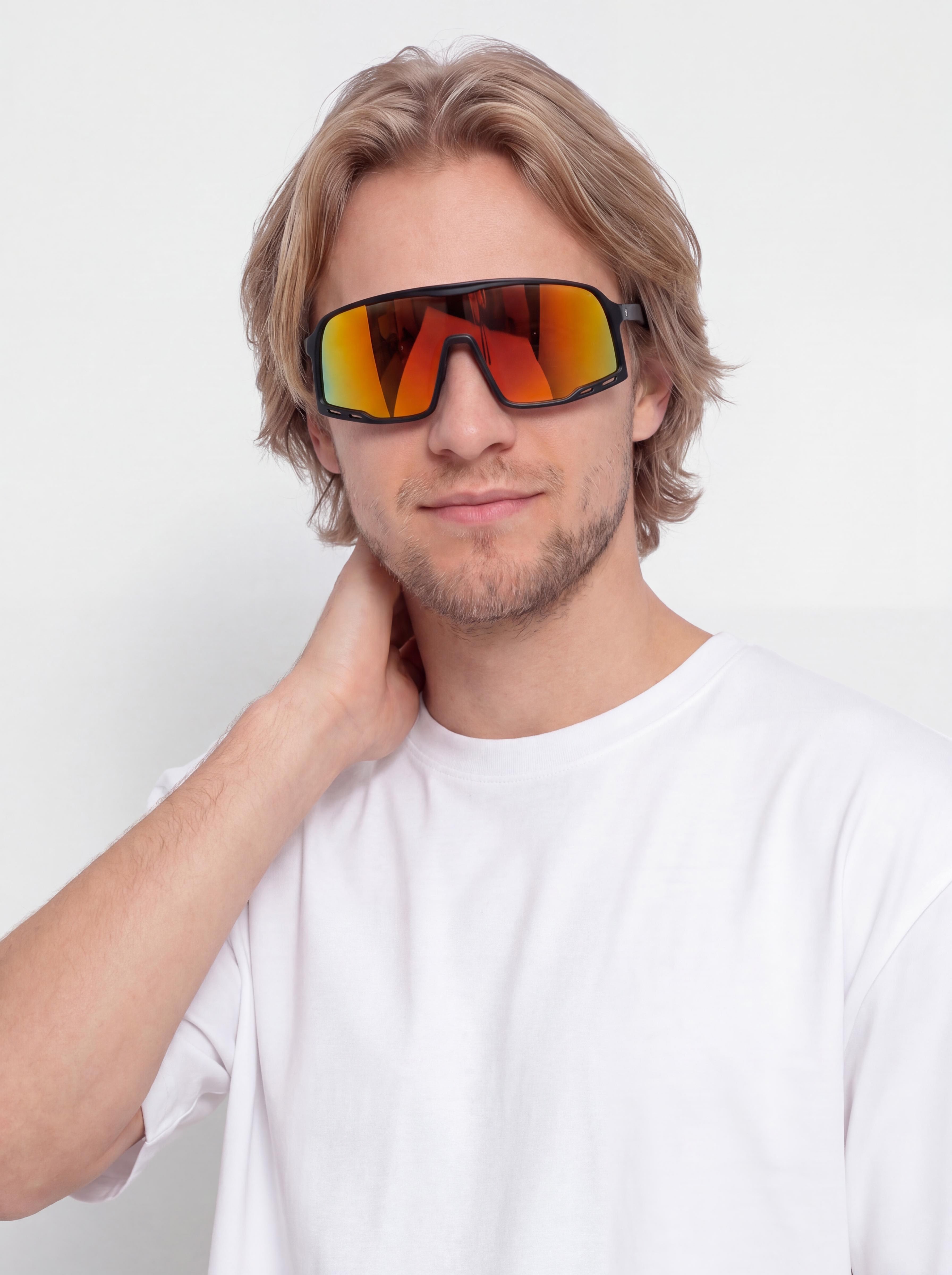 Сонцезахисні окуляри CHPO Henrik (matte black/red mirror)