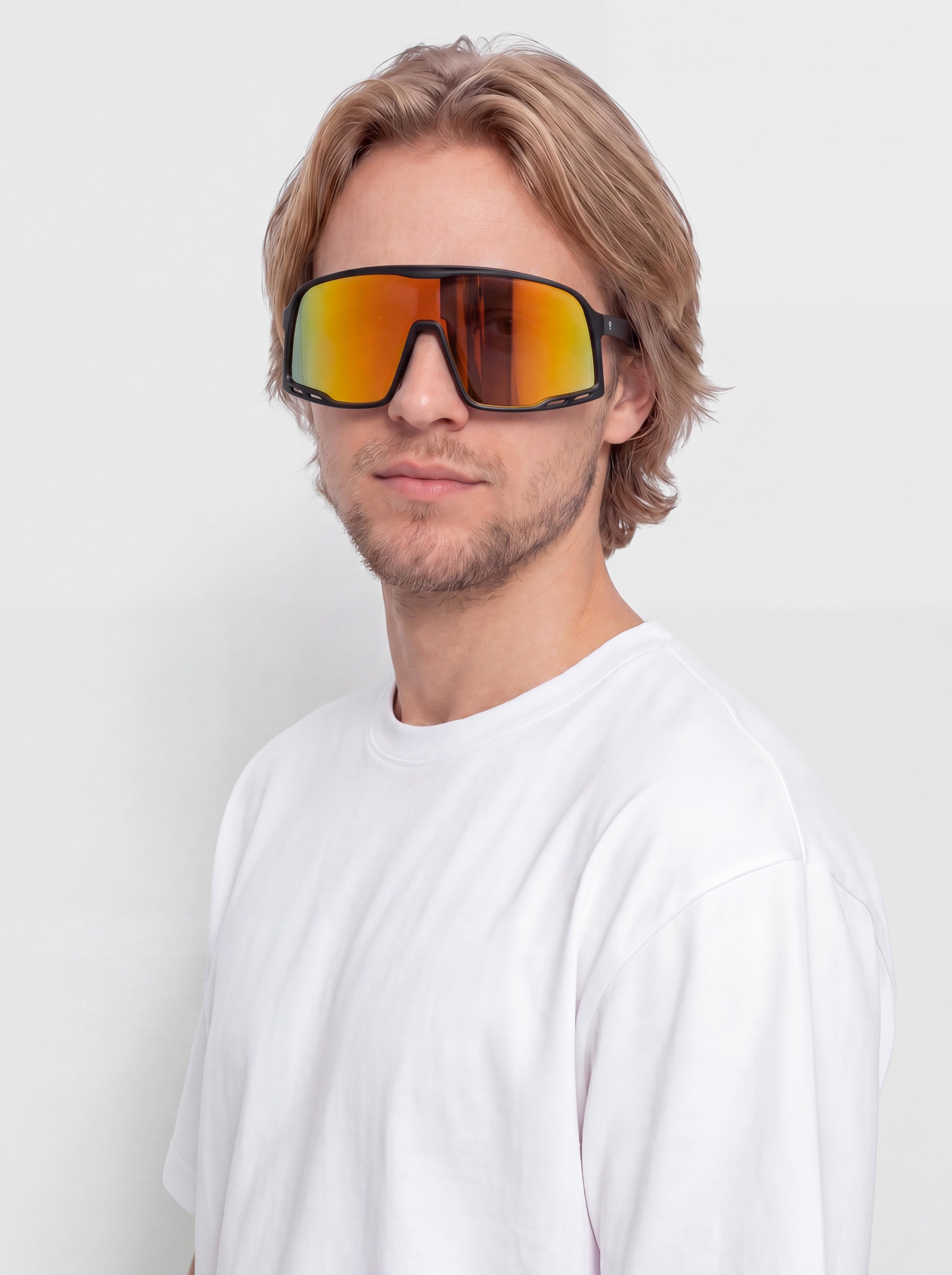 Сонцезахисні окуляри CHPO Henrik (matte black/red mirror)