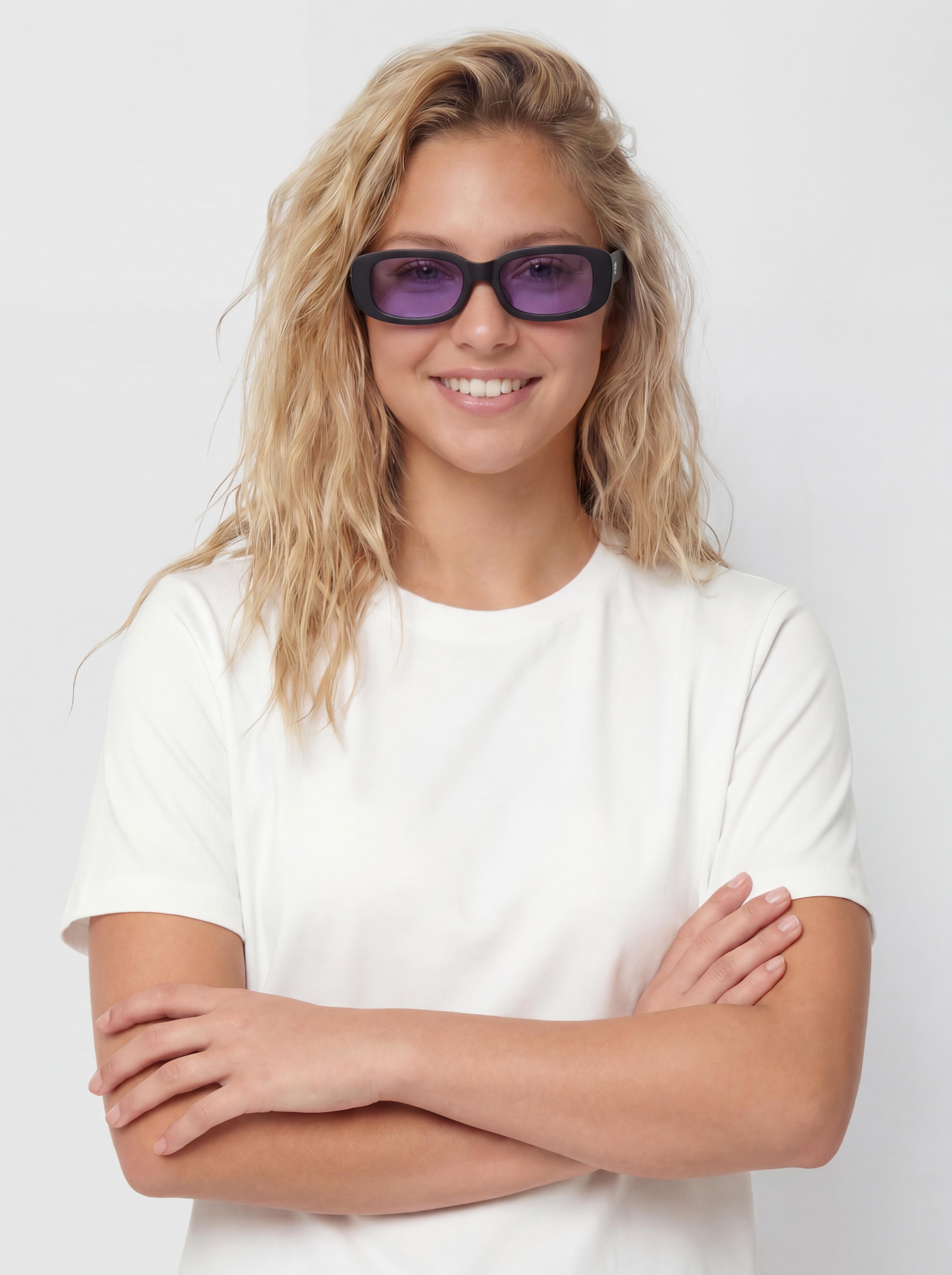 Сонцезахисні окуляри CHPO Nicole (matte black/purple)