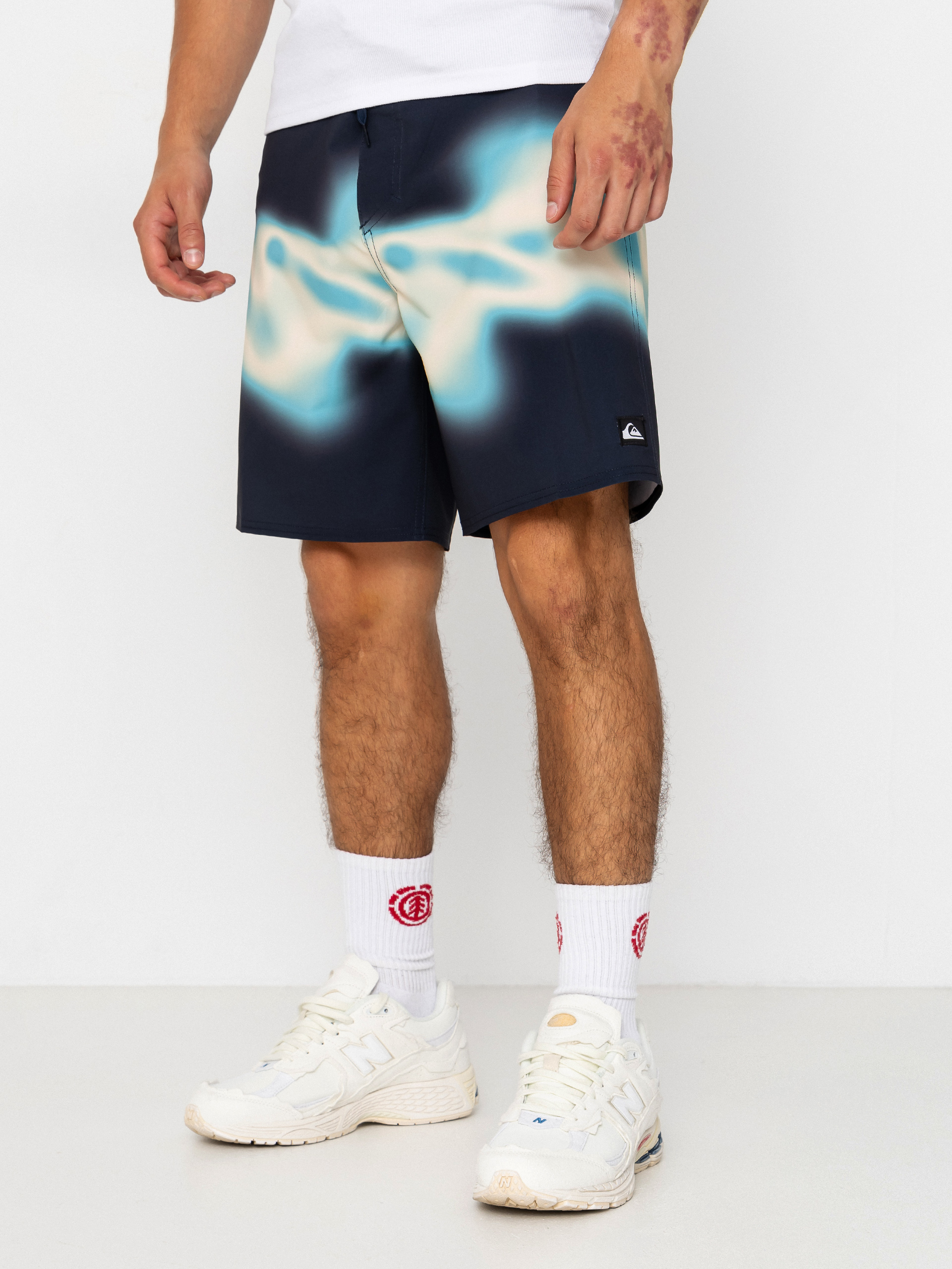 Пляжні шорти Quiksilver Surfsilk Straight 18 (dark navy thermo stripe)