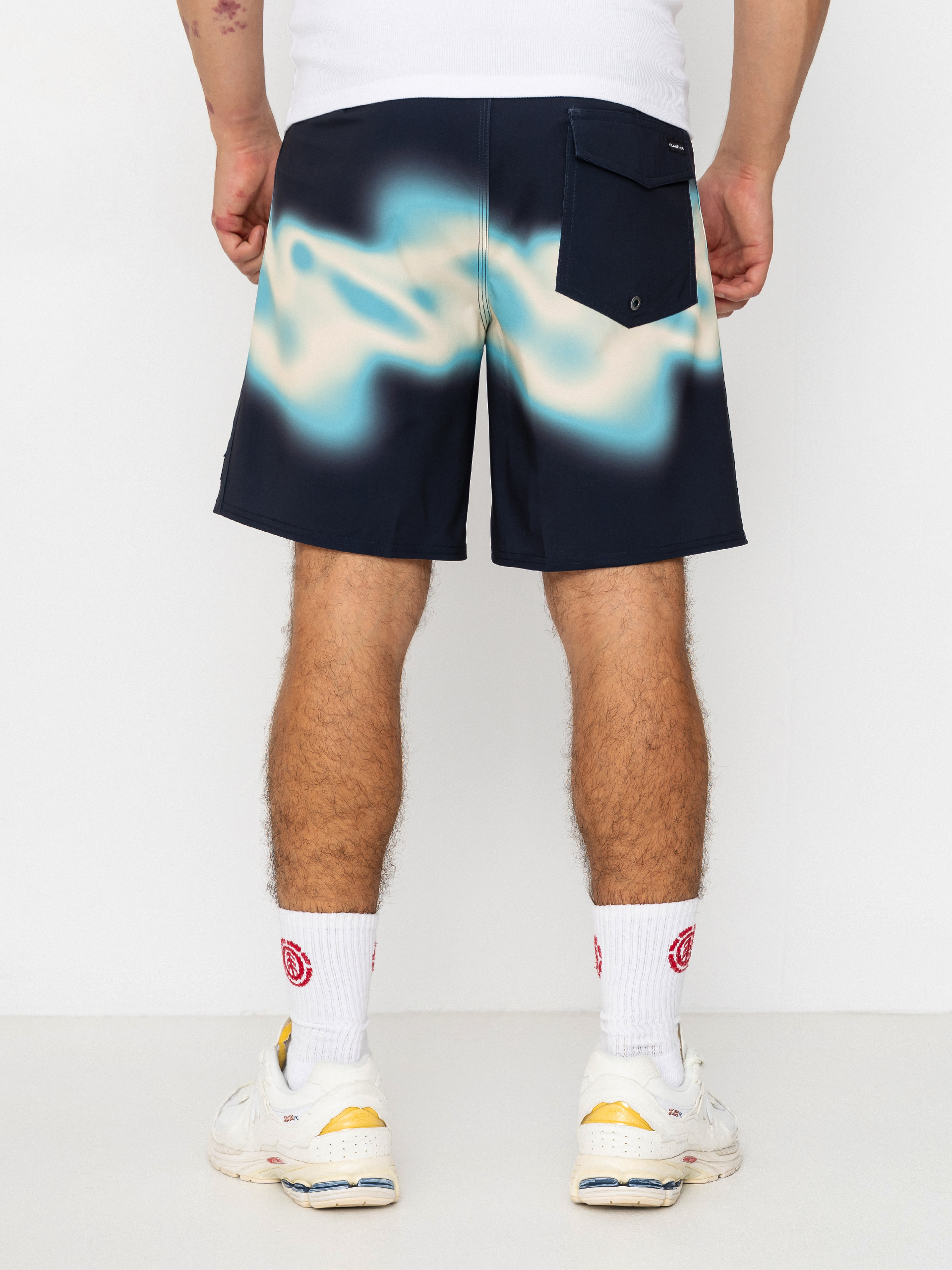 Пляжні шорти Quiksilver Surfsilk Straight 18 (dark navy thermo stripe)
