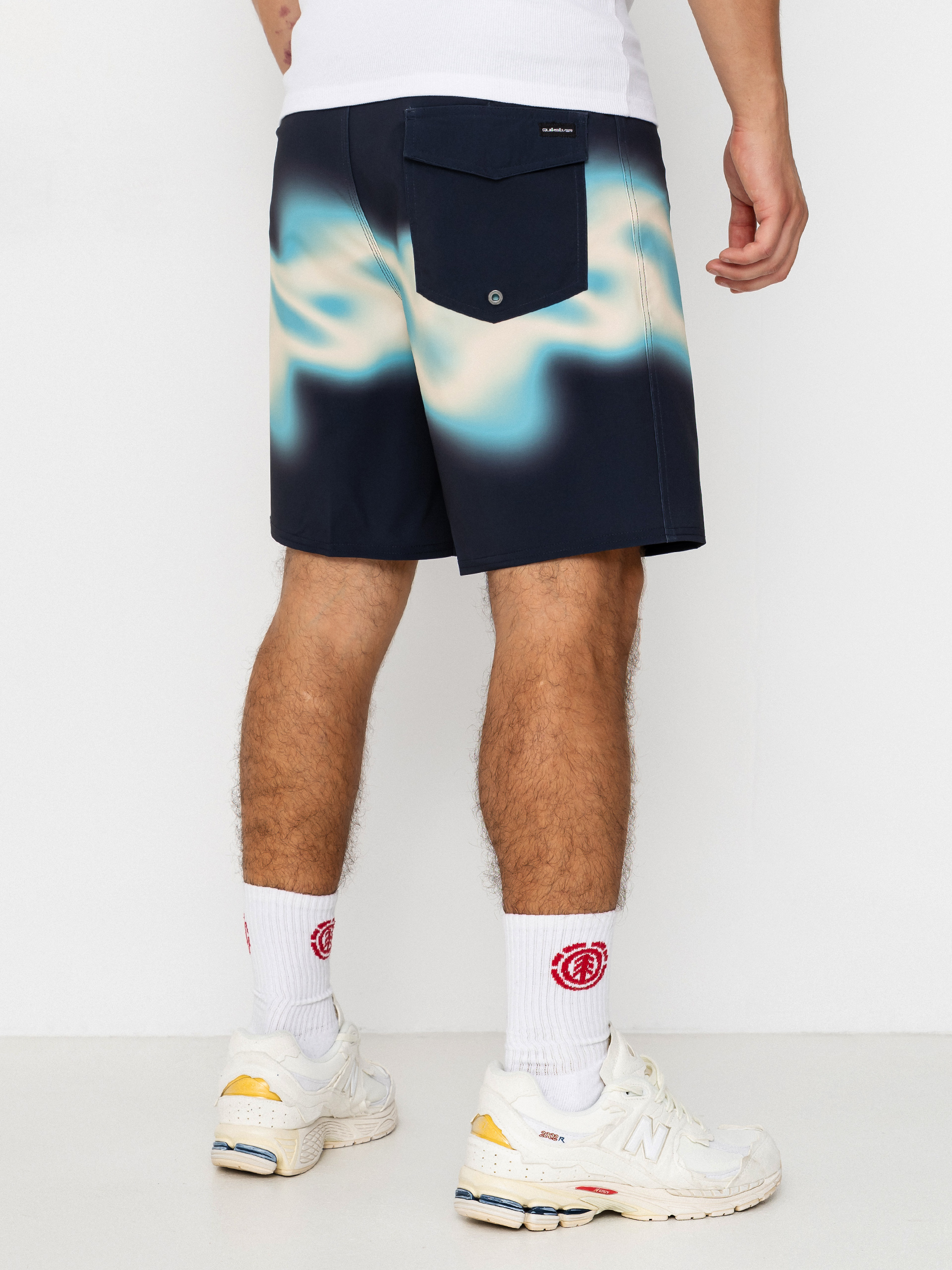 Пляжні шорти Quiksilver Surfsilk Straight 18 (dark navy thermo stripe)