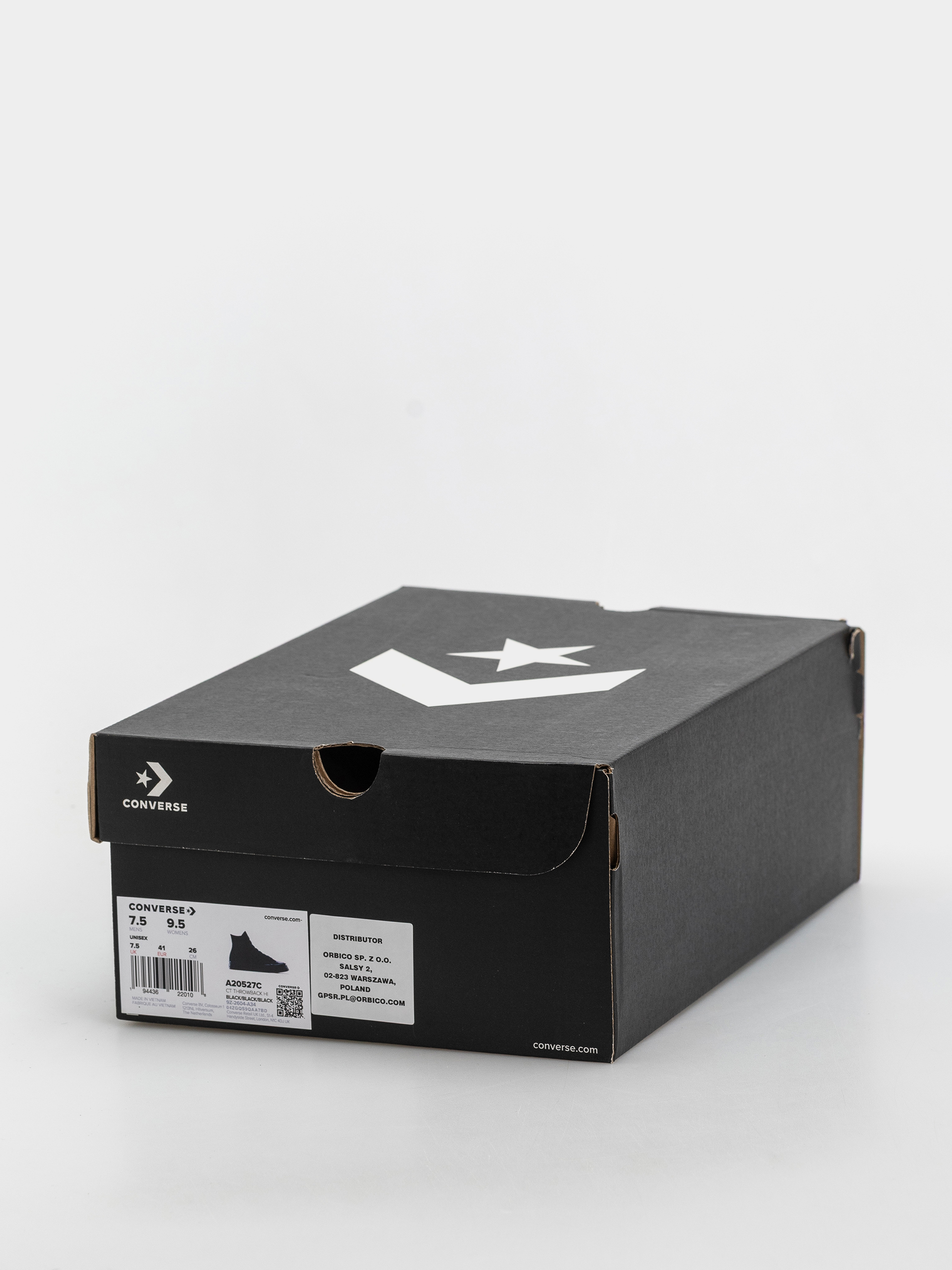 Кеди Converse Chuck Taylor Throwback Hi (black/black/black)
