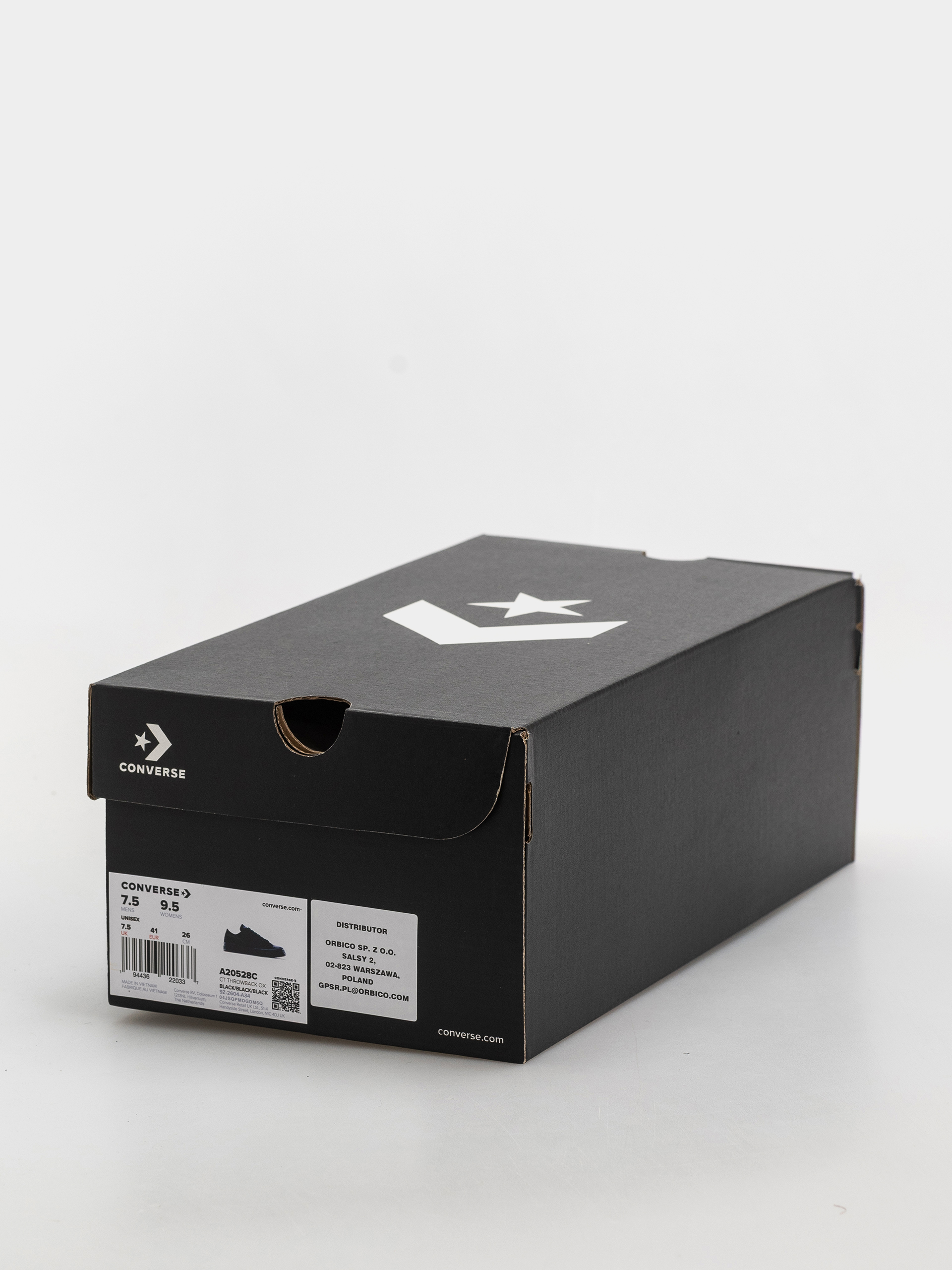 Кеди Converse Chuck Taylor Throwback Ox (black/black/black)
