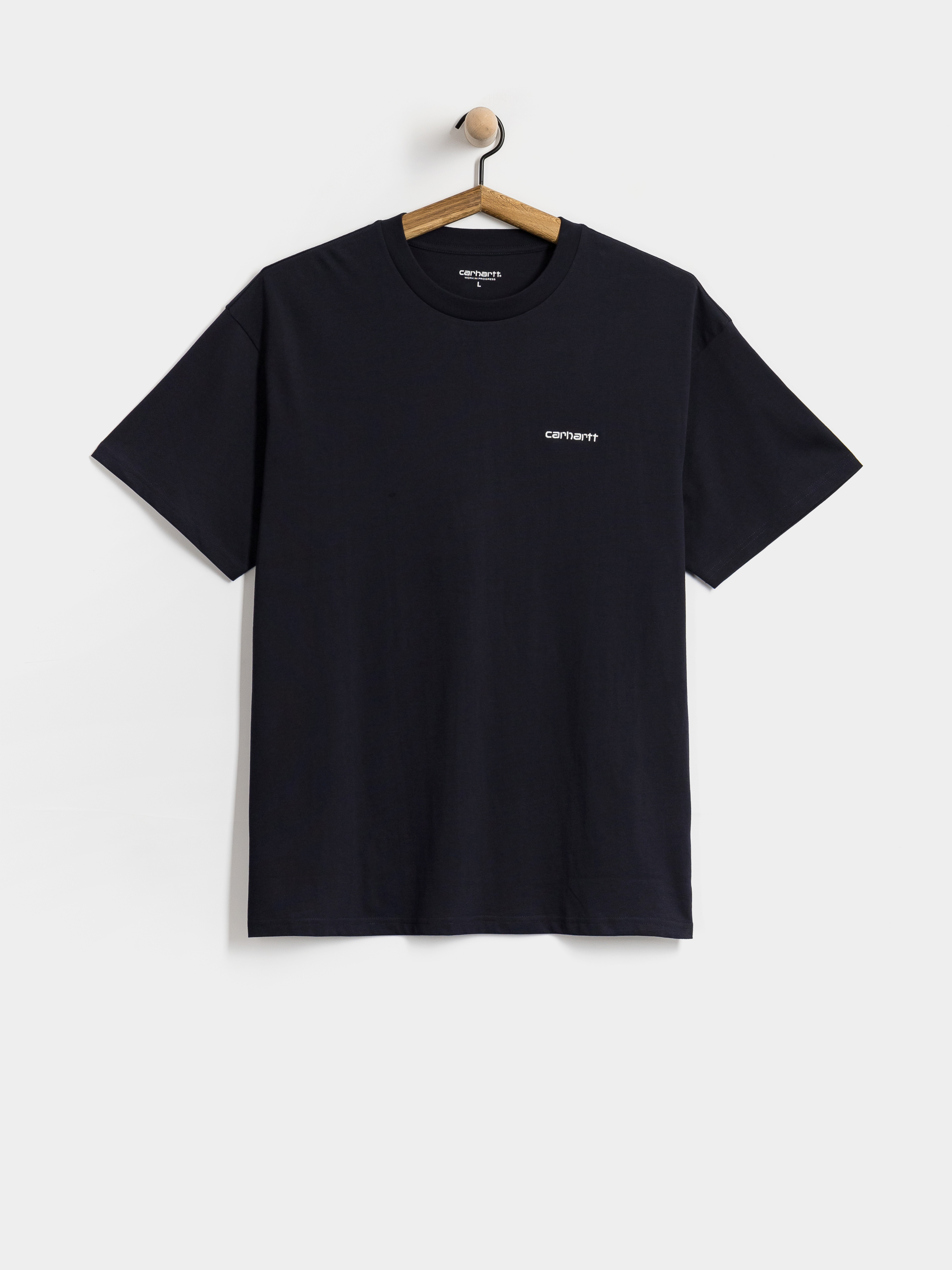 Футболка Carhartt WIP Script Embroidery (dark navy/white)
