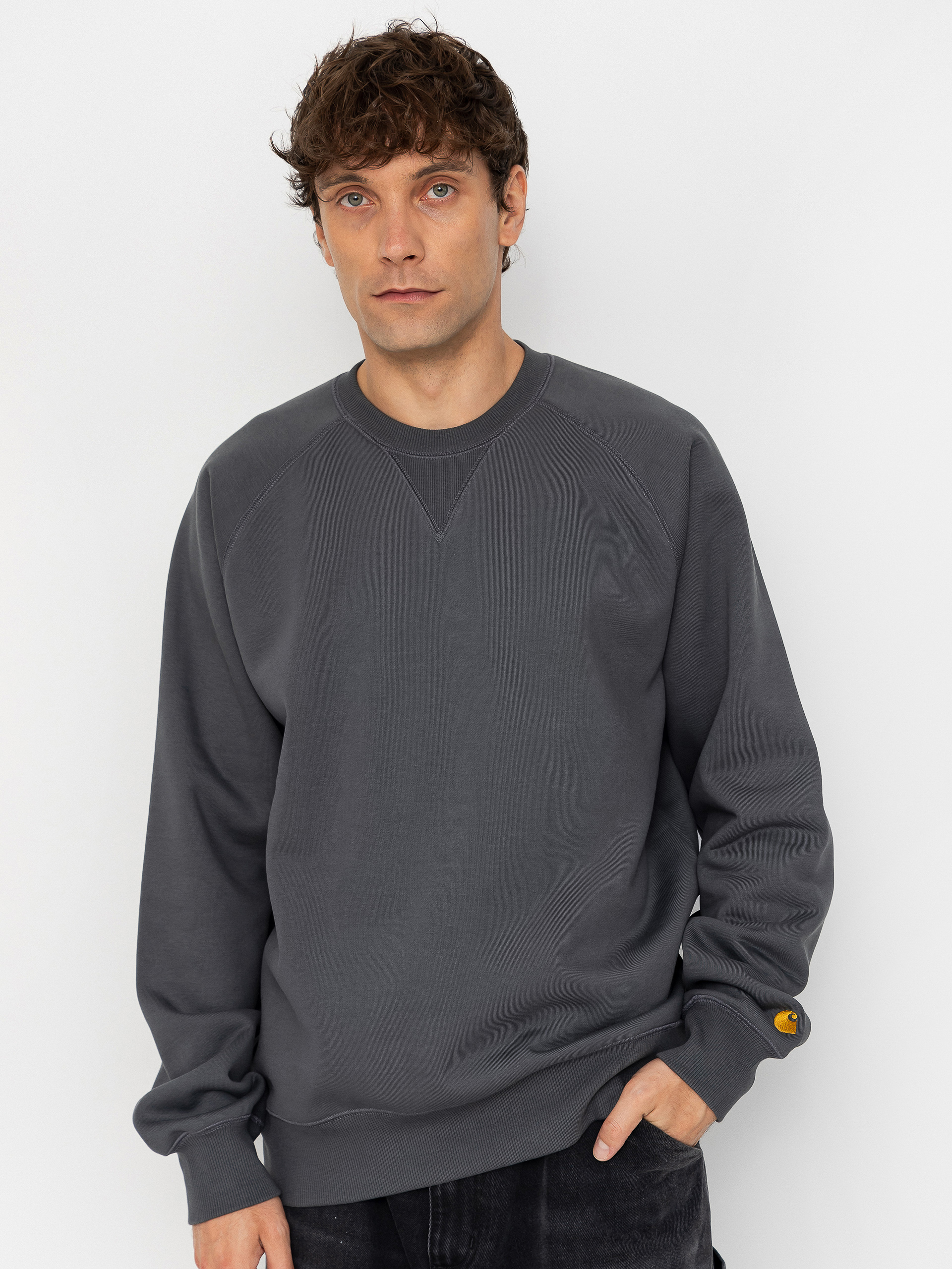 Світшот Carhartt WIP Chase (styx/gold)