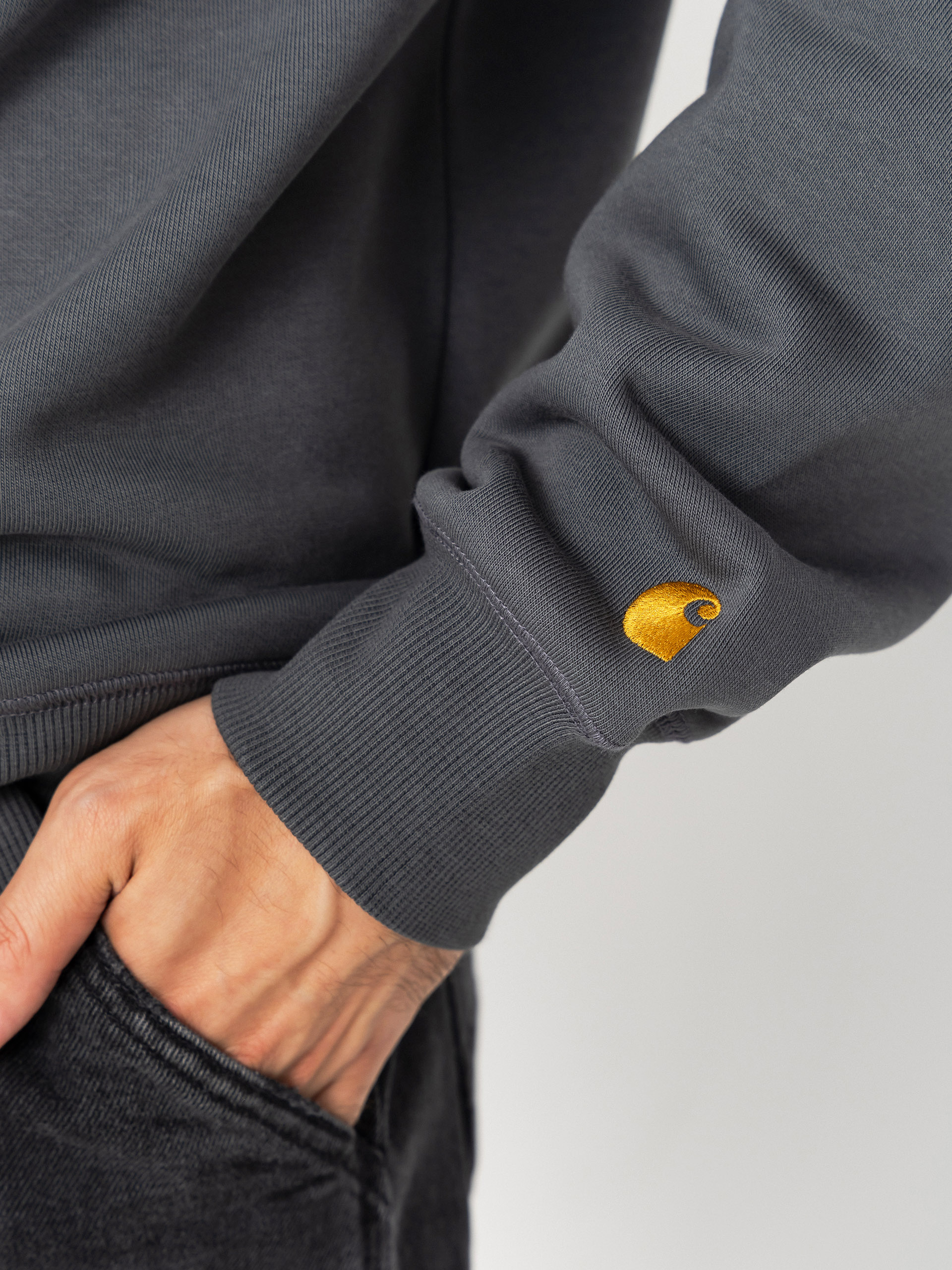 Світшот Carhartt WIP Chase (styx/gold)