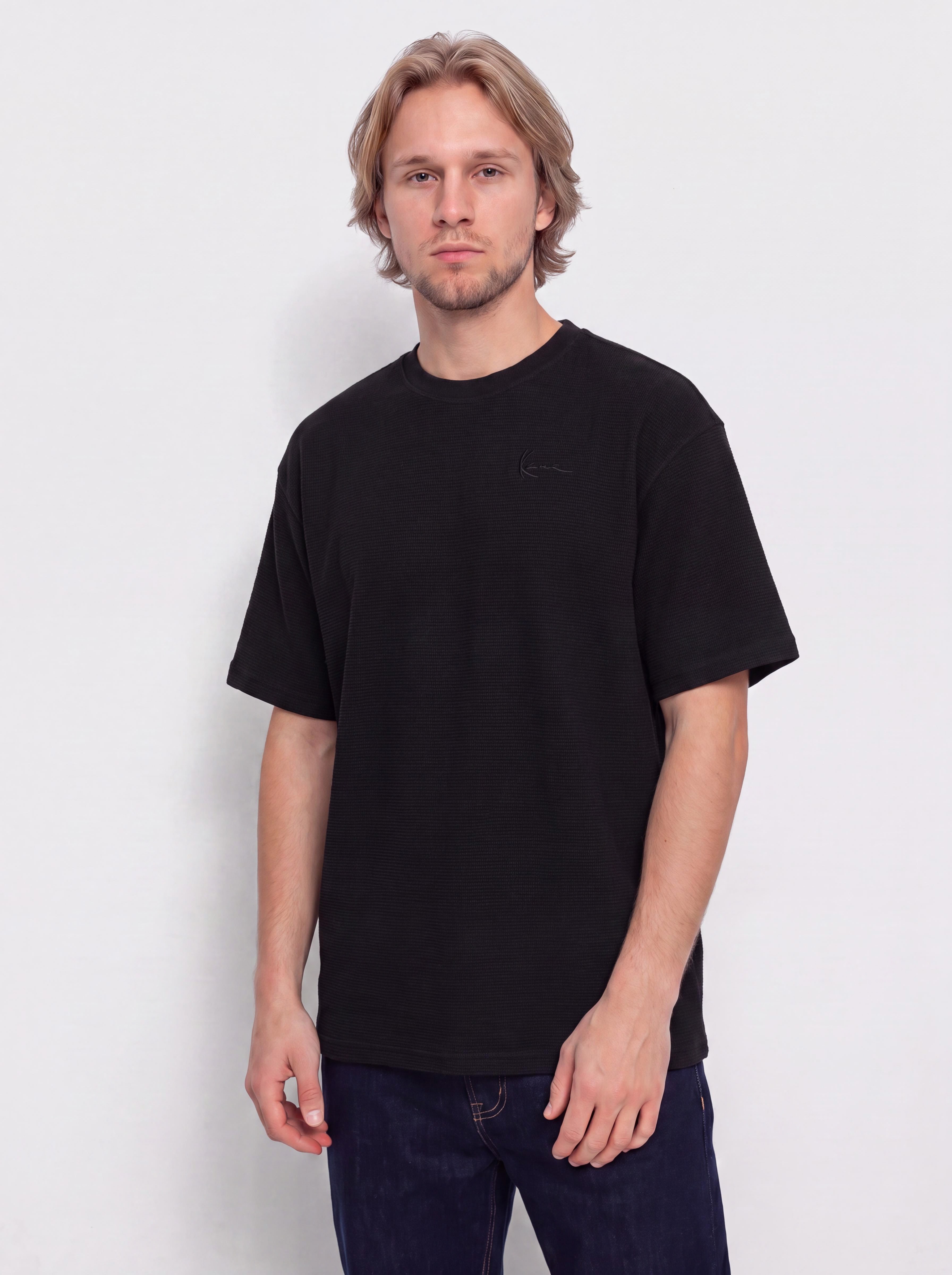 Футболка Karl Kani Signature Waffle (black)