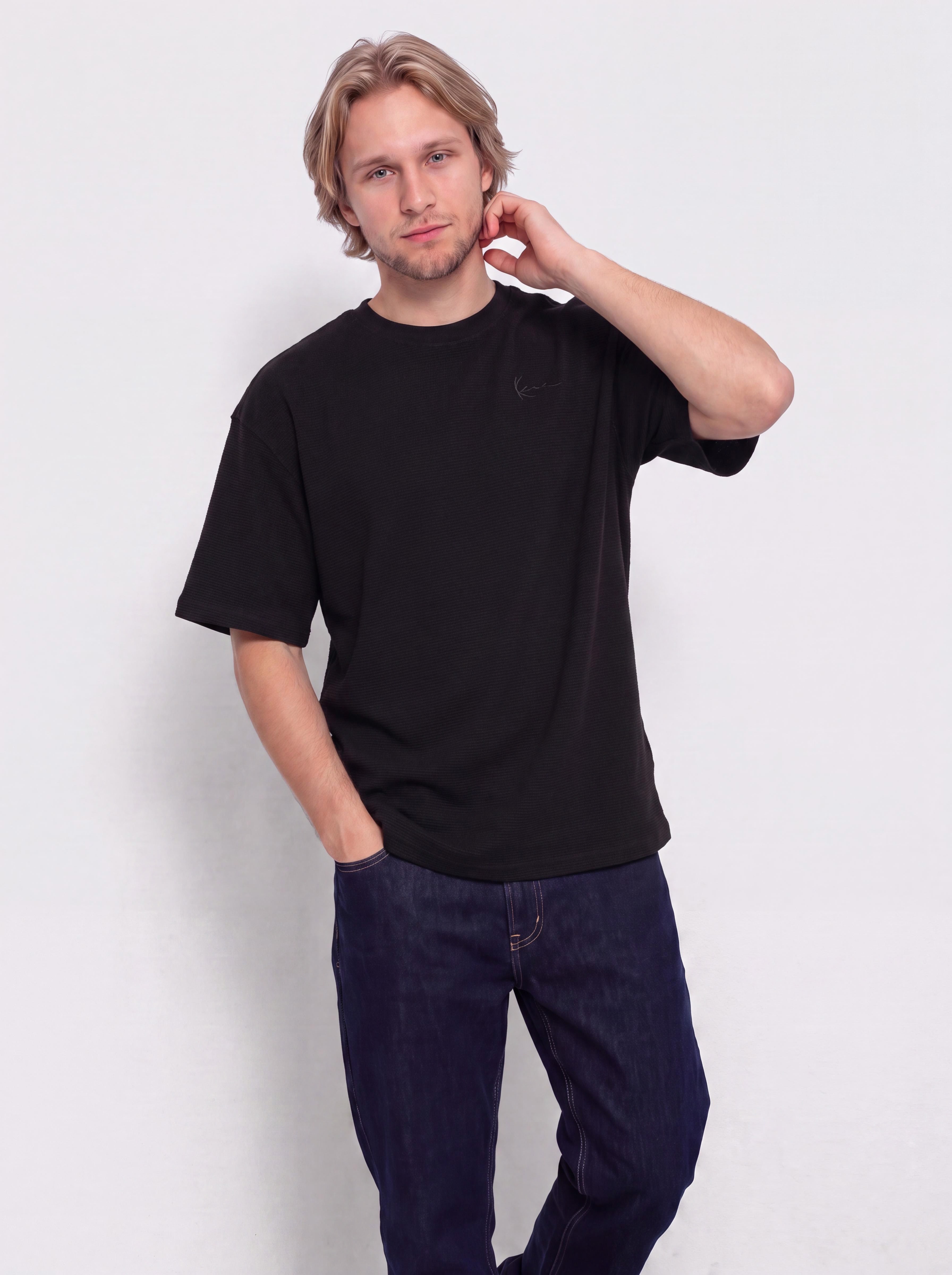 Футболка Karl Kani Signature Waffle (black)