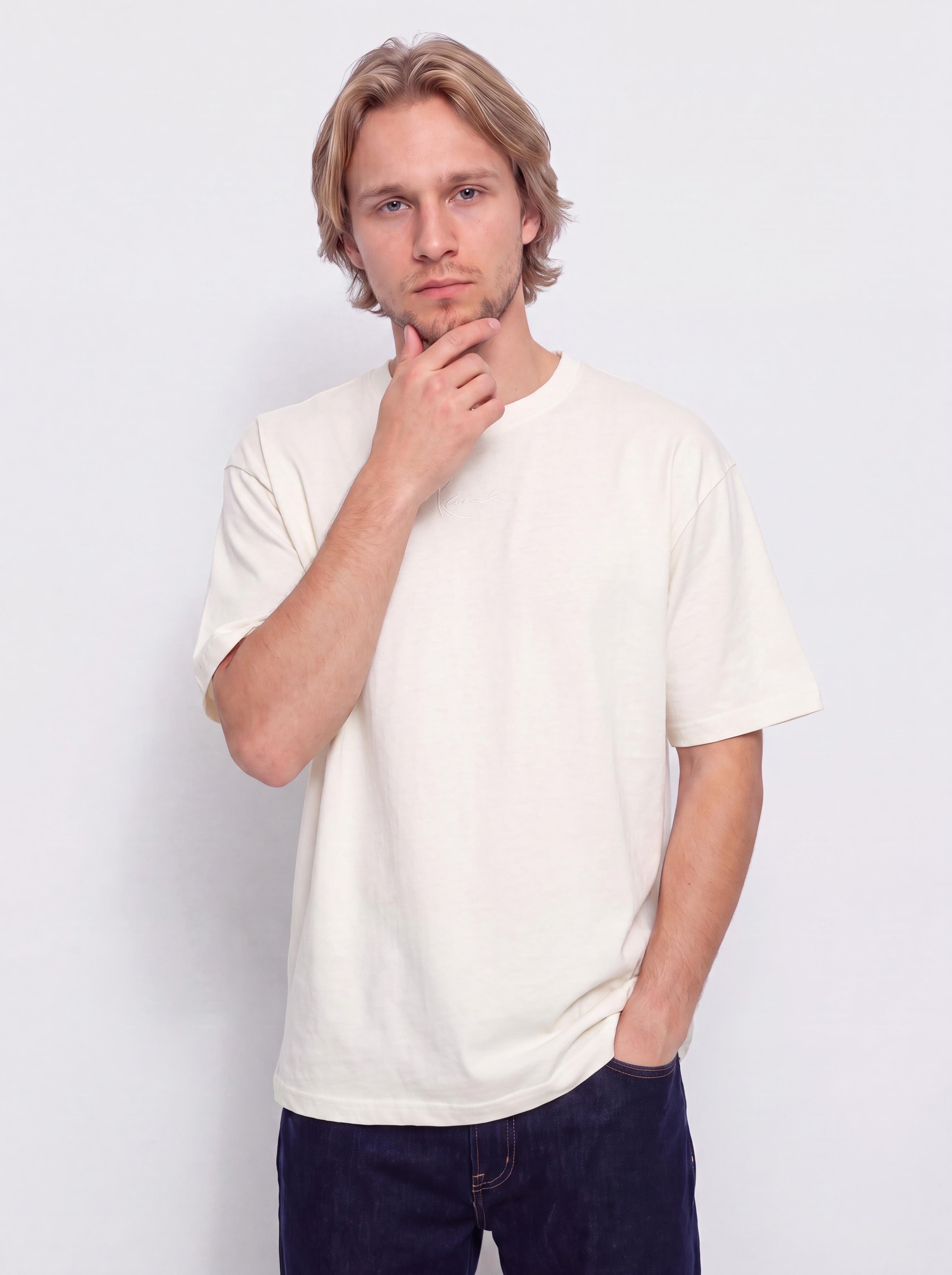 Футболка Karl Kani Small Signature Essential (off white)