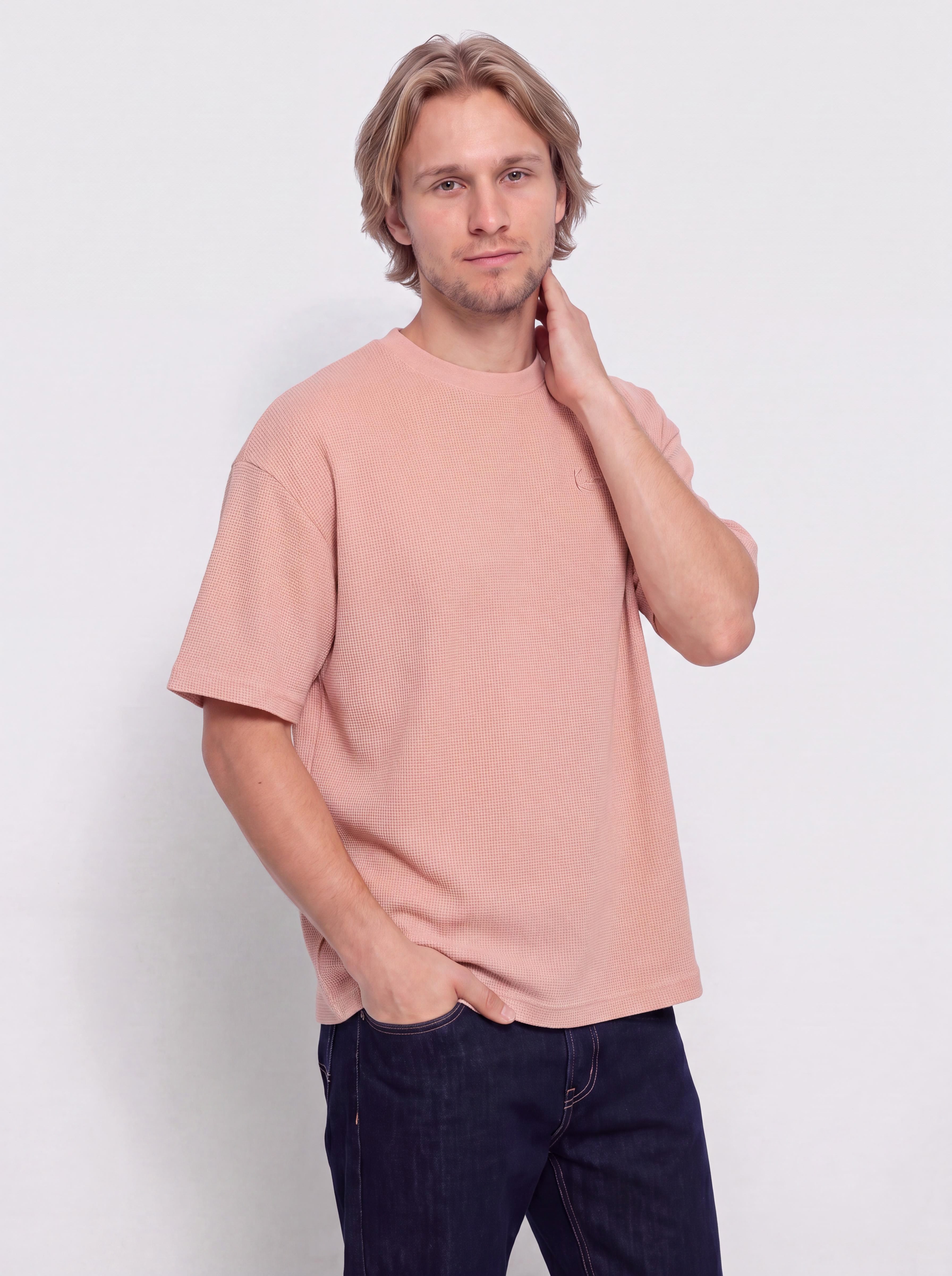 u0424u0443u0442u0431u043eu043bu043au0430 Karl Kani Signature Waffle Oversized (pink)