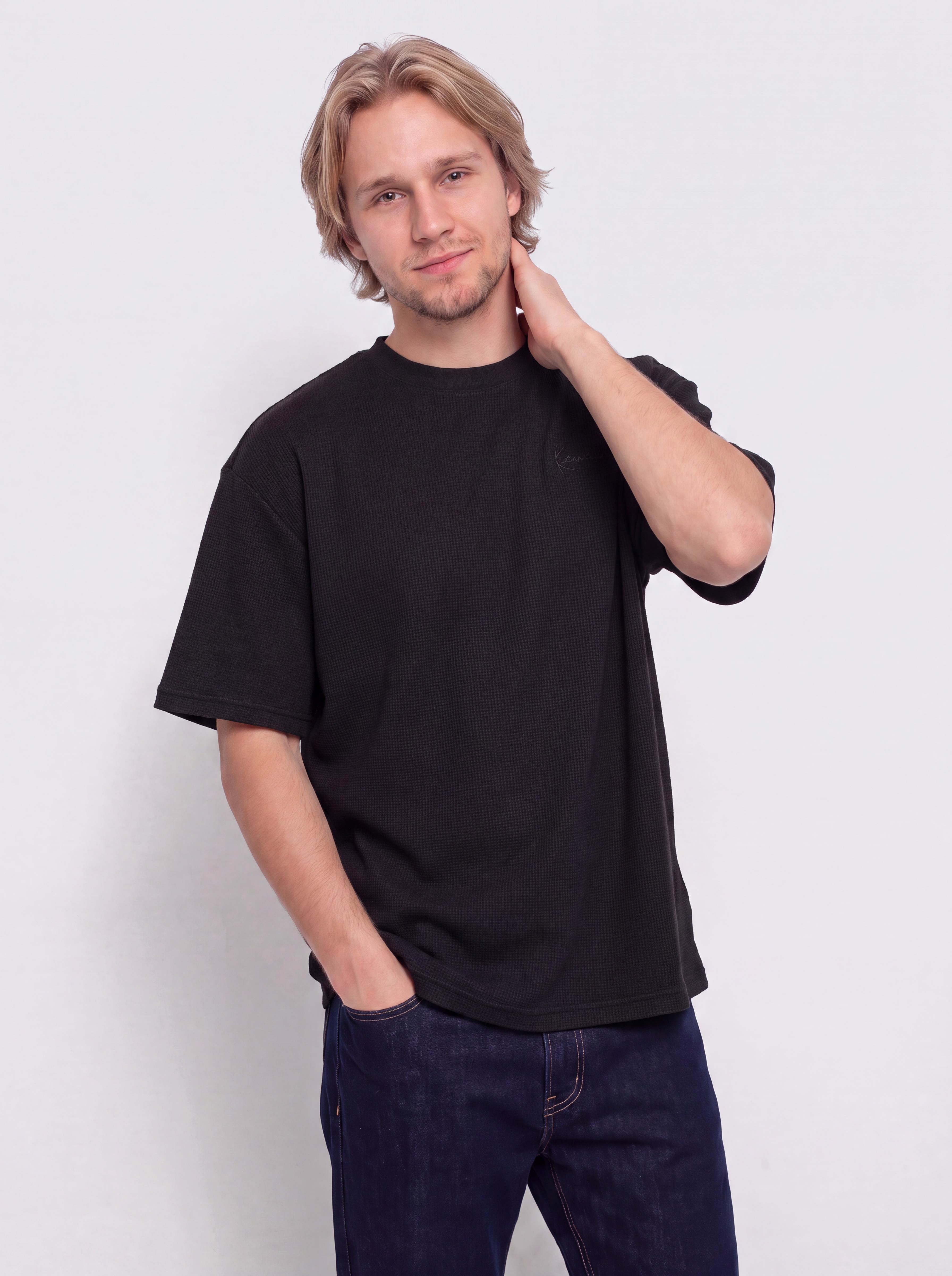 u0424u0443u0442u0431u043eu043bu043au0430 Karl Kani Signature Waffle Oversized (black)