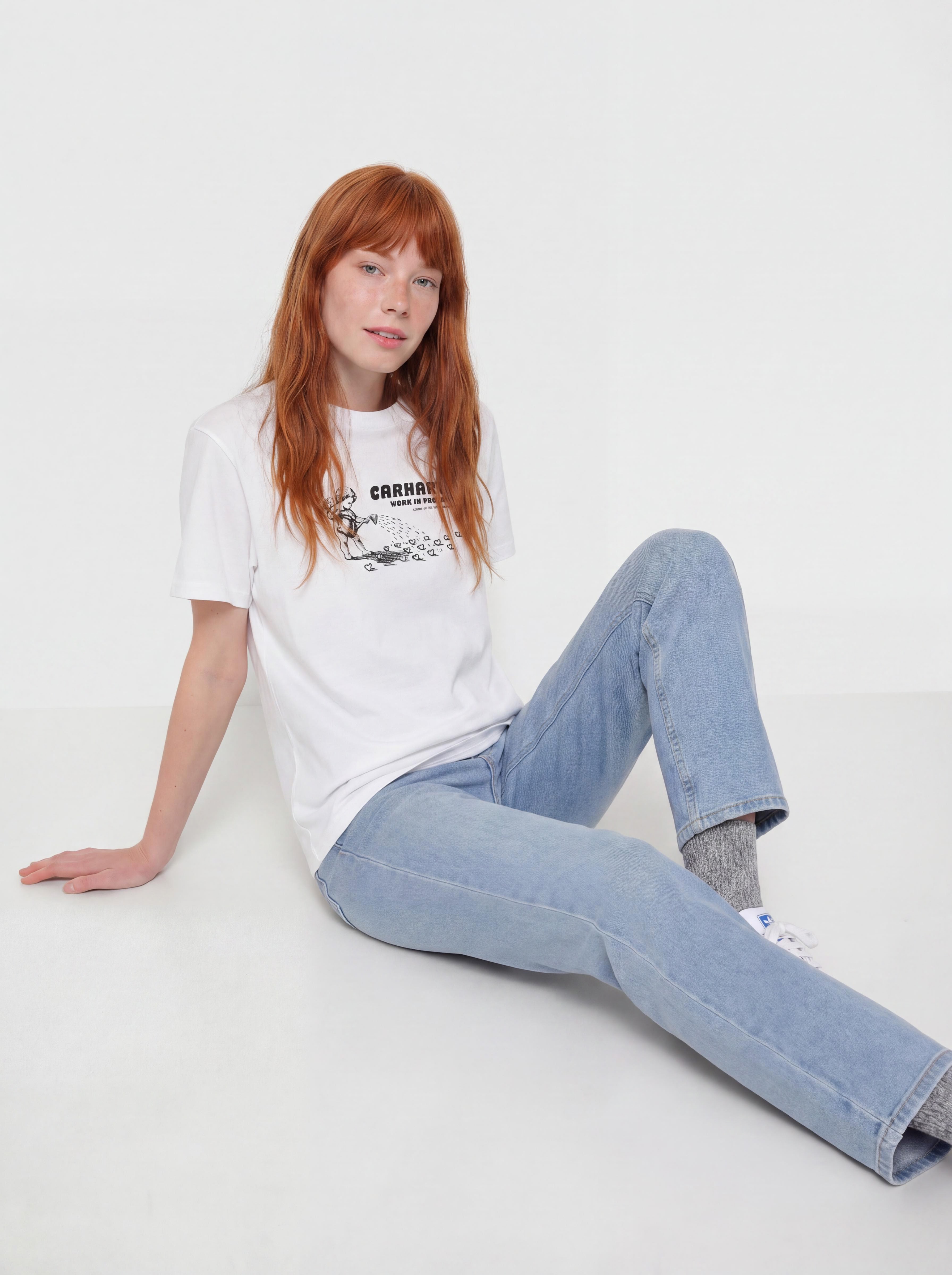 Футболка Carhartt WIP Bumper Sticker Wmn (white)