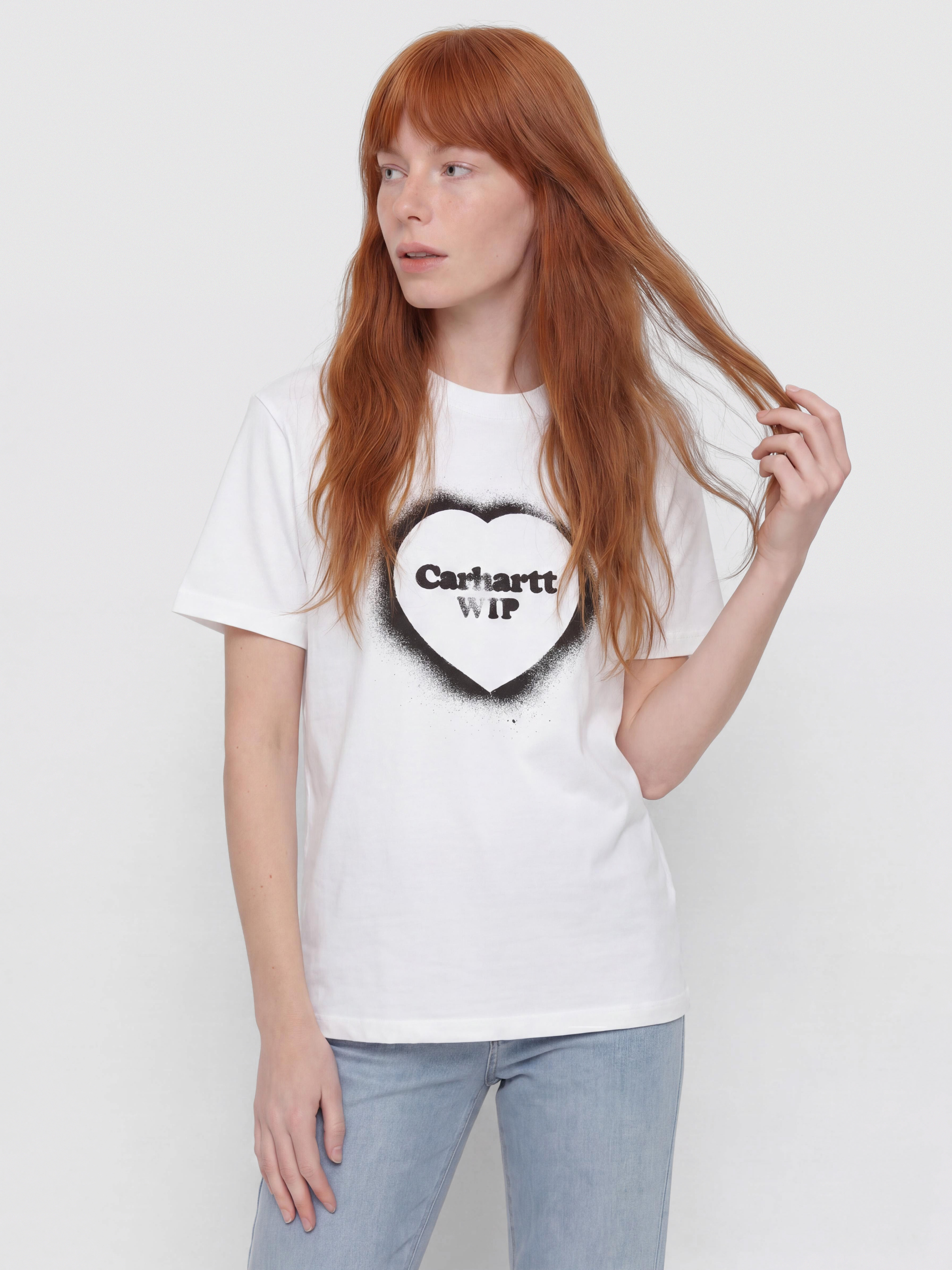 Футболка Carhartt WIP Spray Heart Wmn (white)