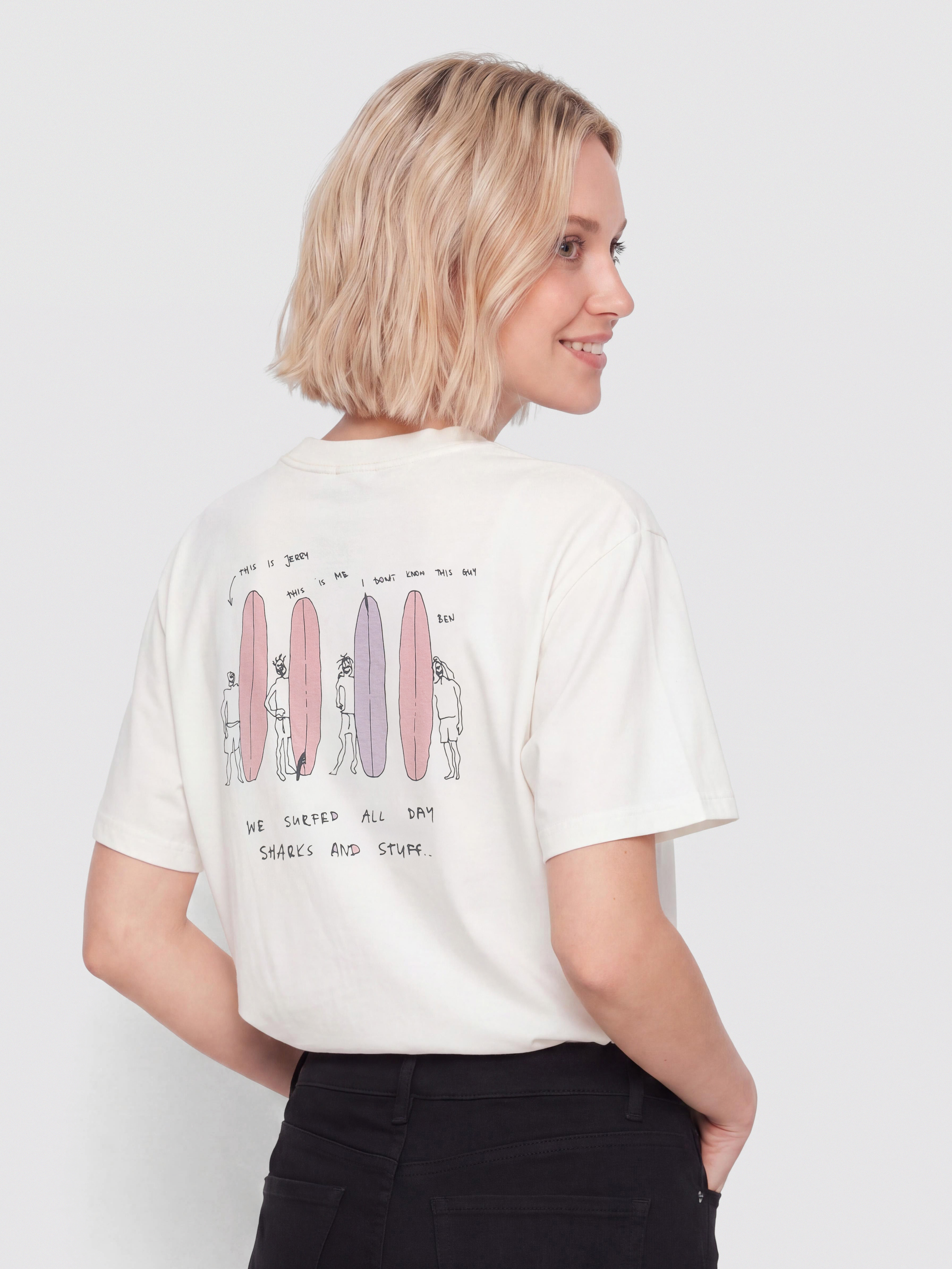 Футболка Surf Inc Friends (vintage white)