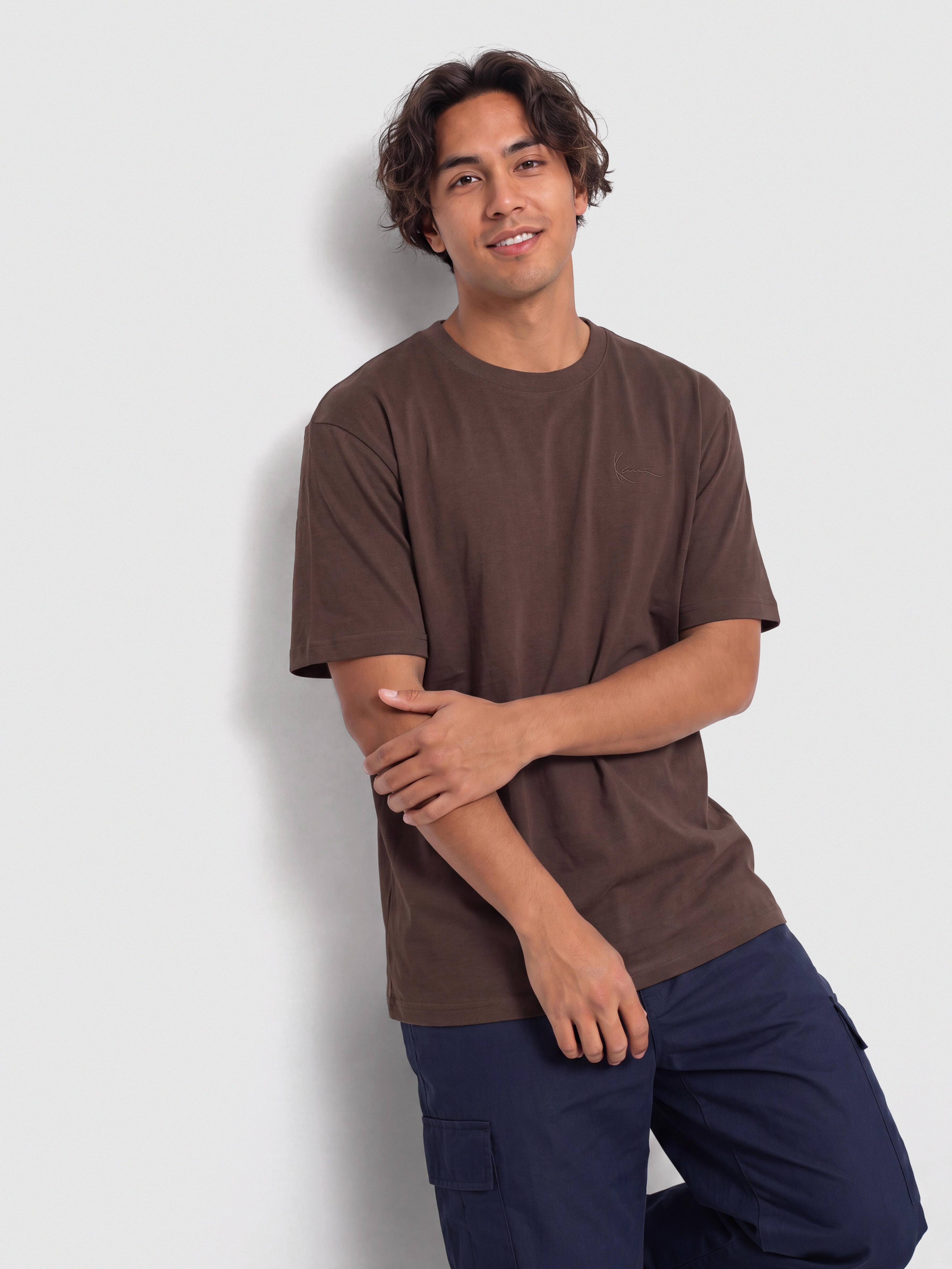 Футболка Karl Kani Slogan Boxy (brown)