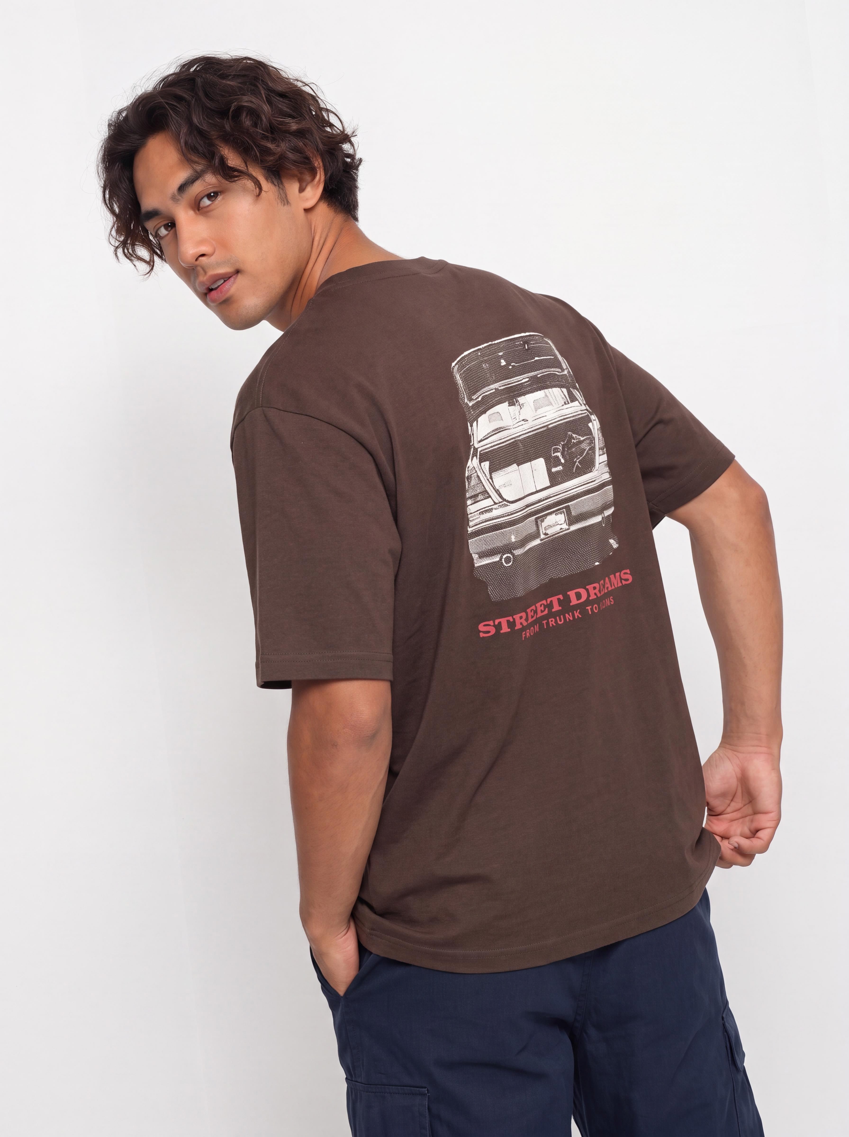 Футболка Karl Kani Slogan Boxy (brown)