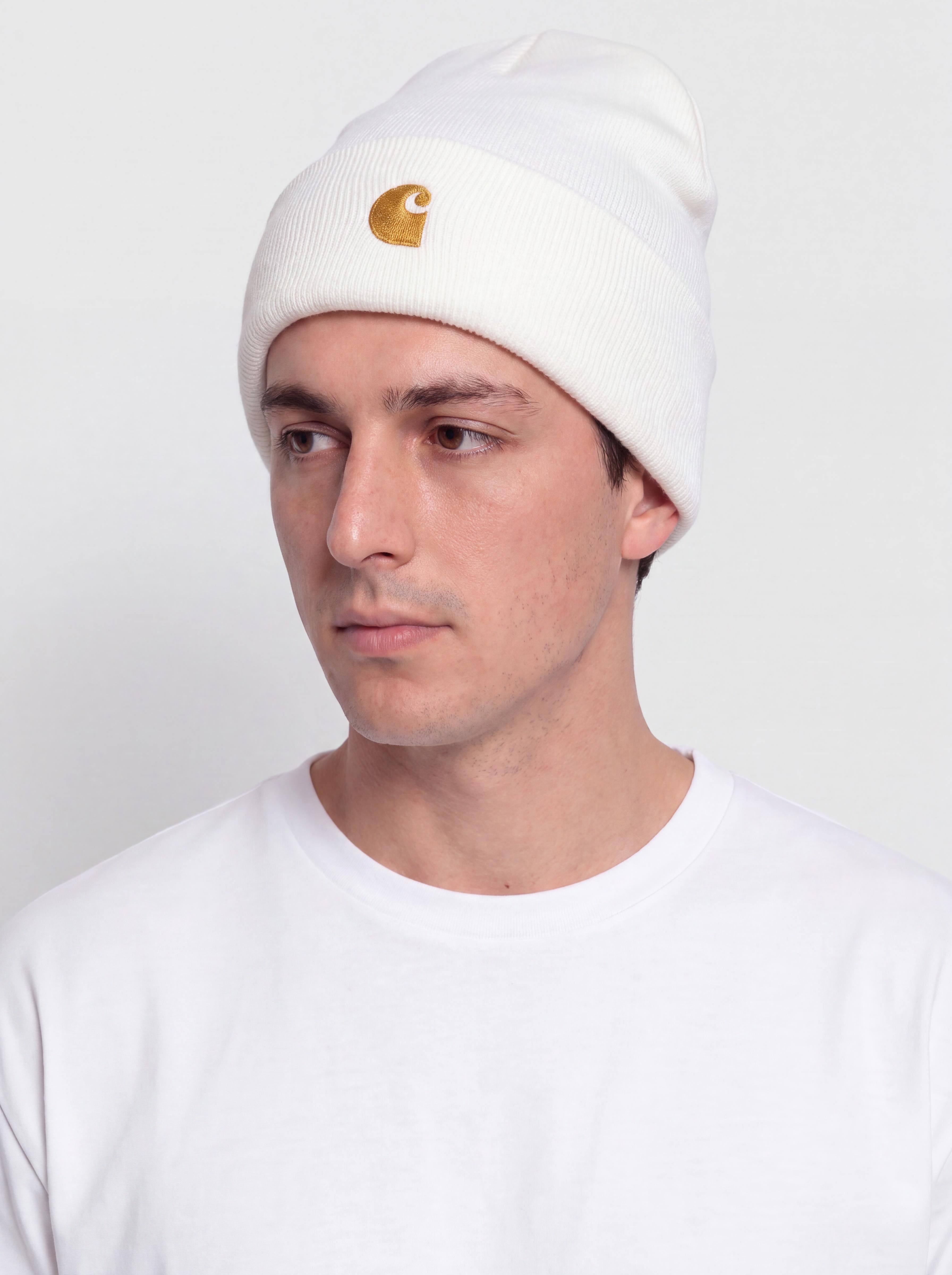Шапка Carhartt WIP Chase (white/gold)