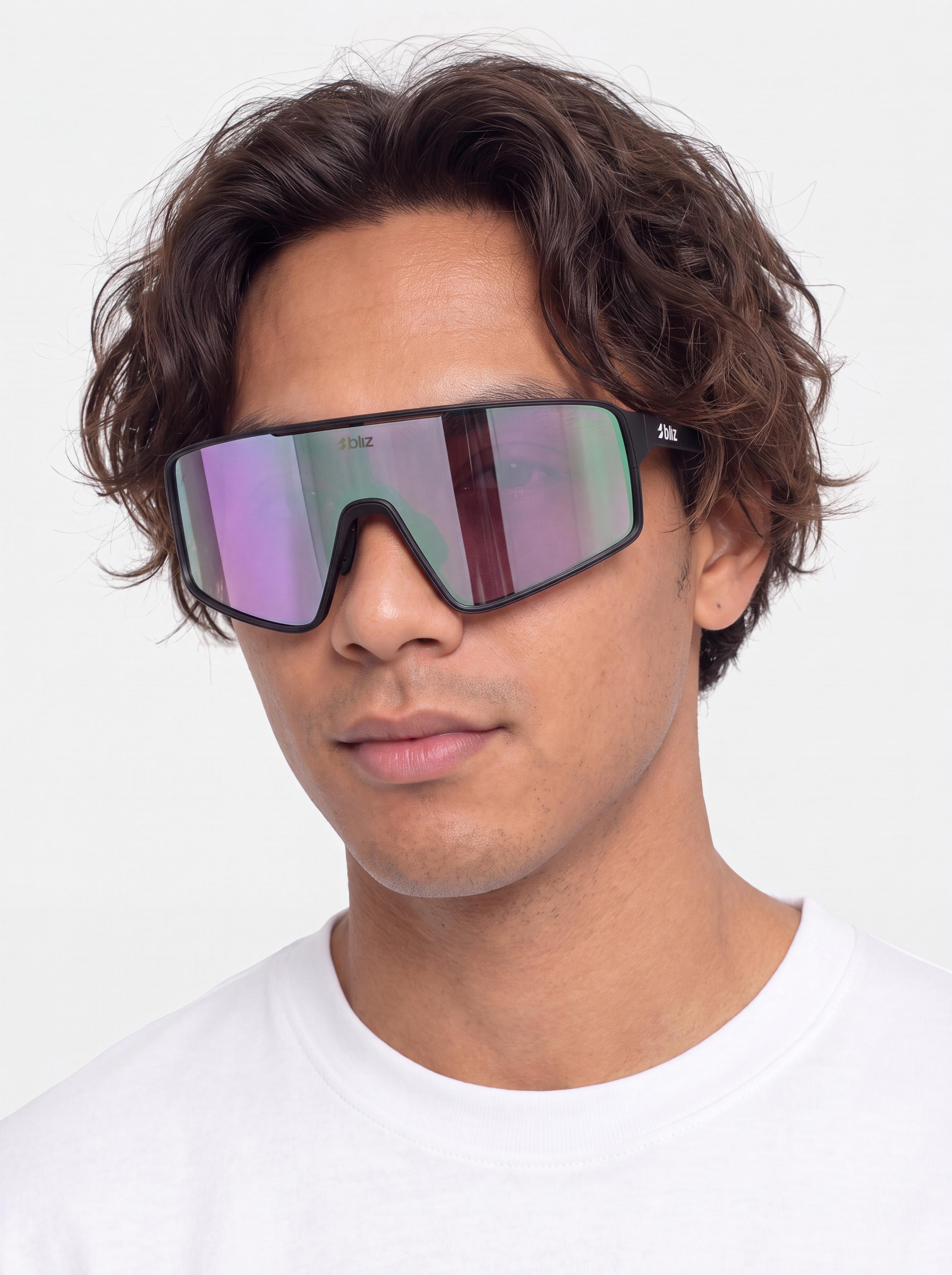 Сонцезахисні окуляри Bliz P001 (matt black/nano optics nordic light begonia - violet w blue multi)