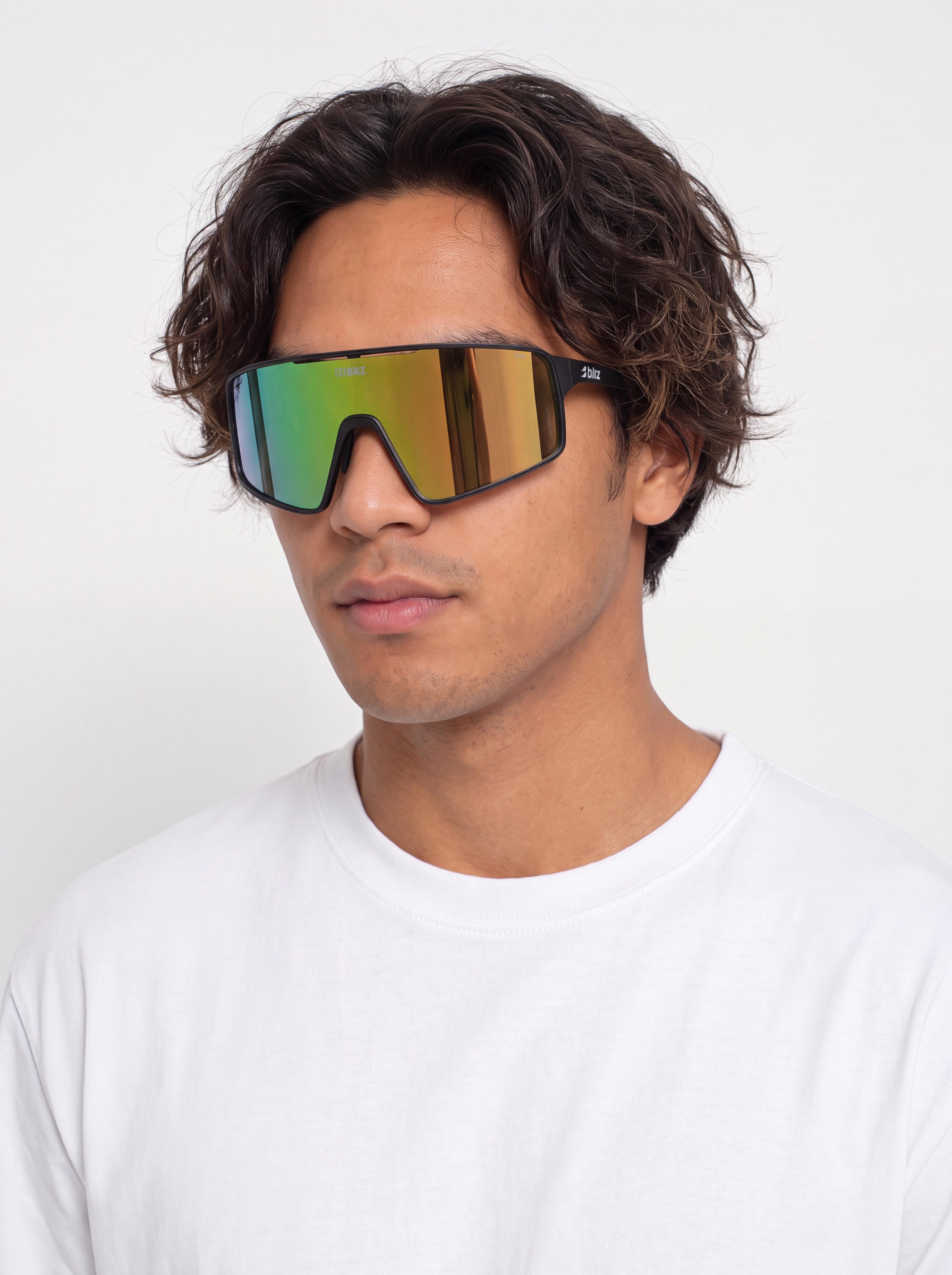 Сонцезахисні окуляри Bliz P001 (matt black/brown w green multi)