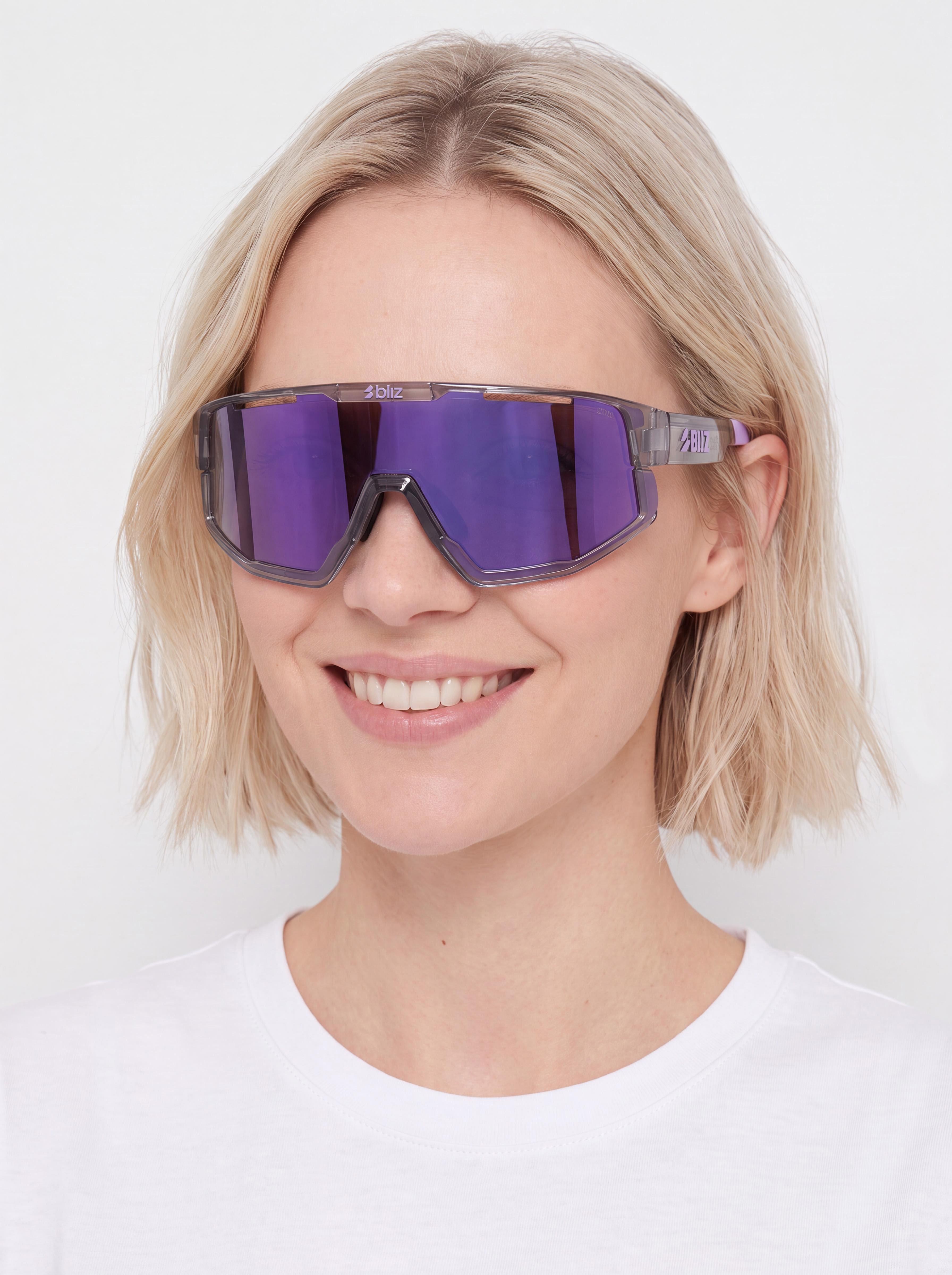 Сонцезахисні окуляри Bliz Fusion Small (crystal black/grey w purple multi)