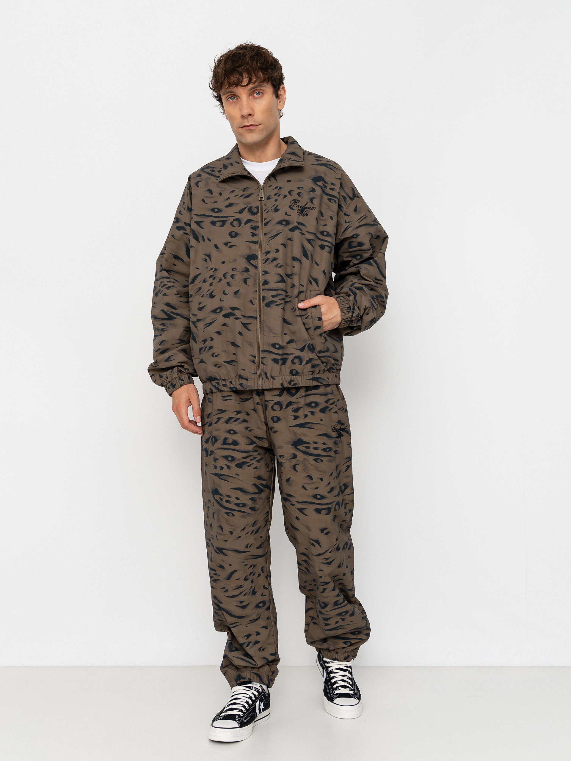 Куртка Carhartt WIP Travon (duck feather print cypress/black)