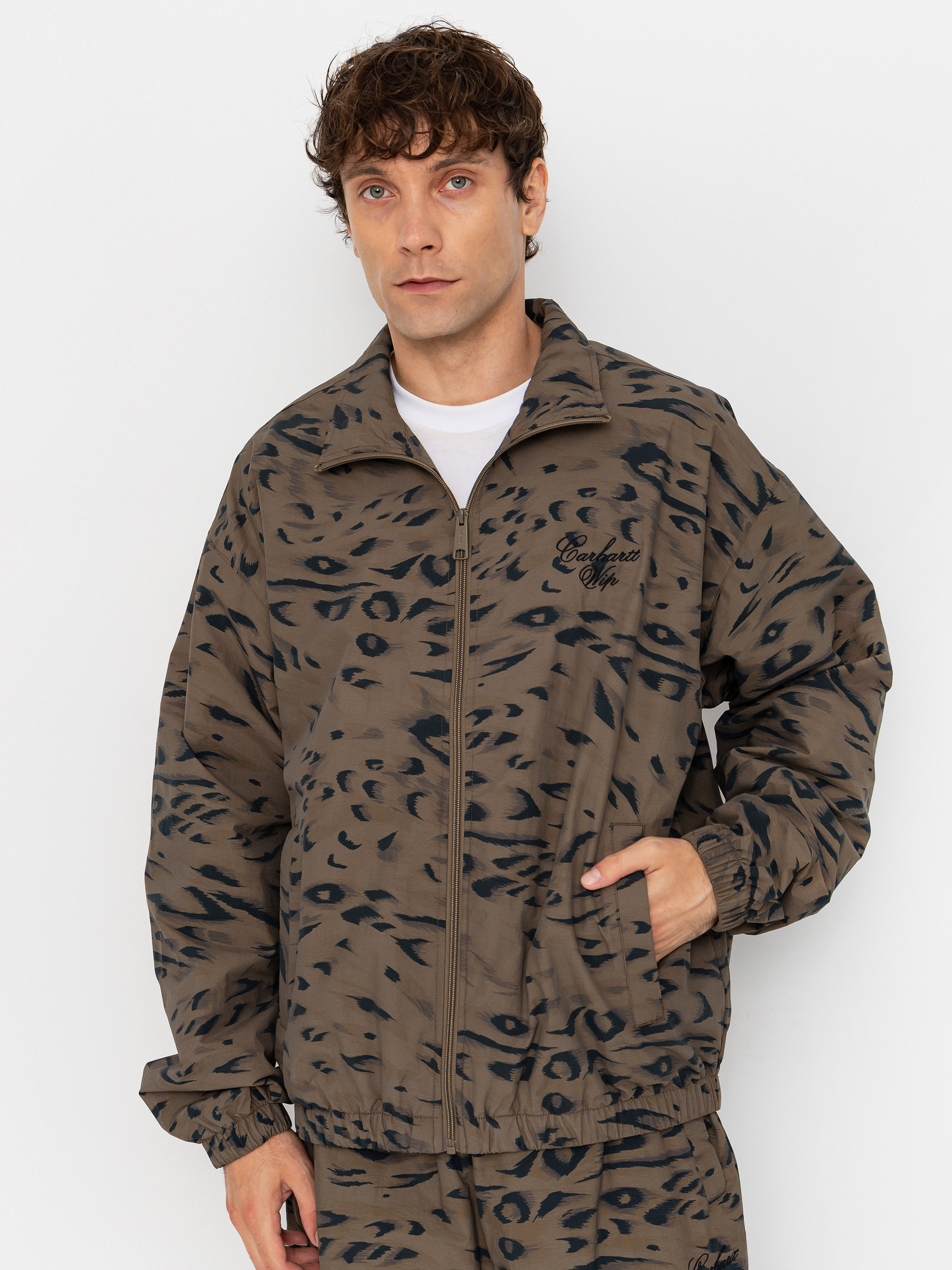 u041au0443u0440u0442u043au0430 Carhartt WIP Travon (duck feather print cypress/black)