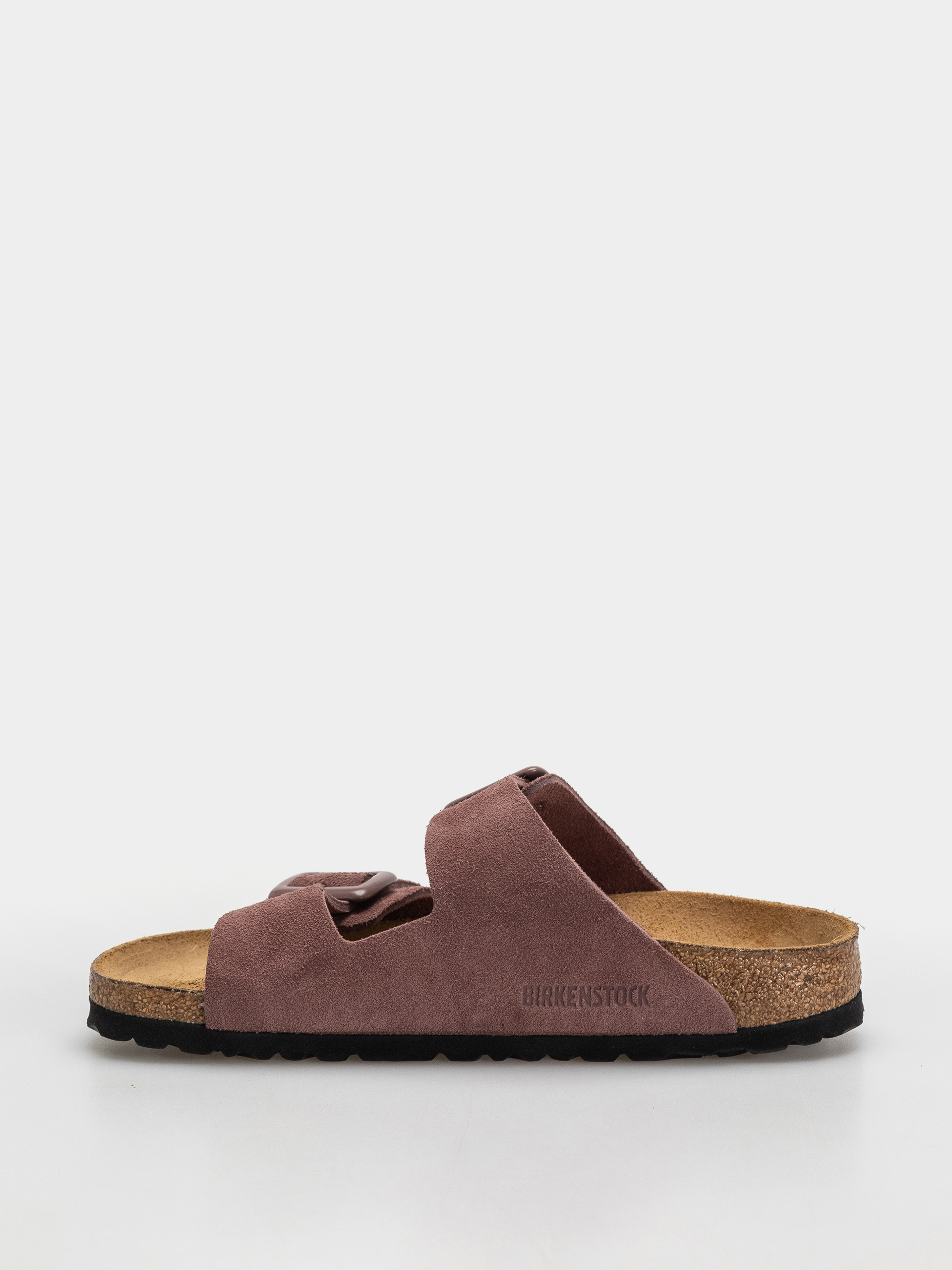Шльопанці Birkenstock Arizona Suede Leather Cushion Buckle Narrow Wmn (pepper)