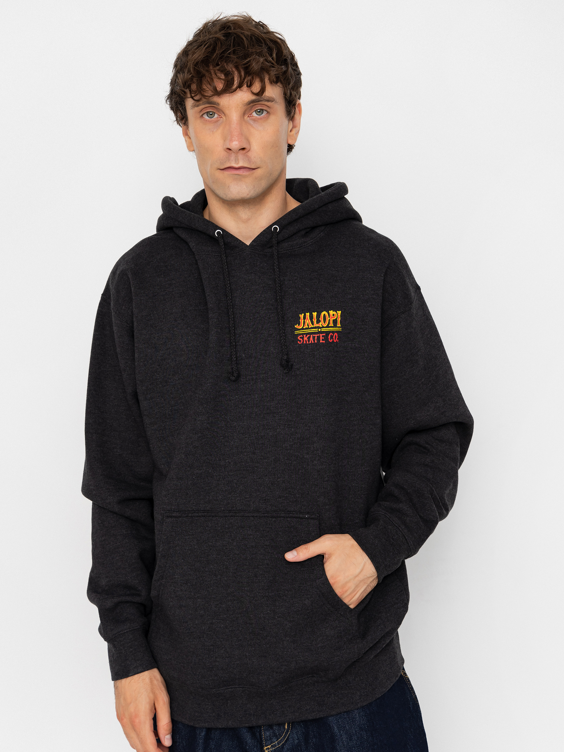 Худі Antihero Jalopi Returns HD (charcoal heather w/multi color prints)