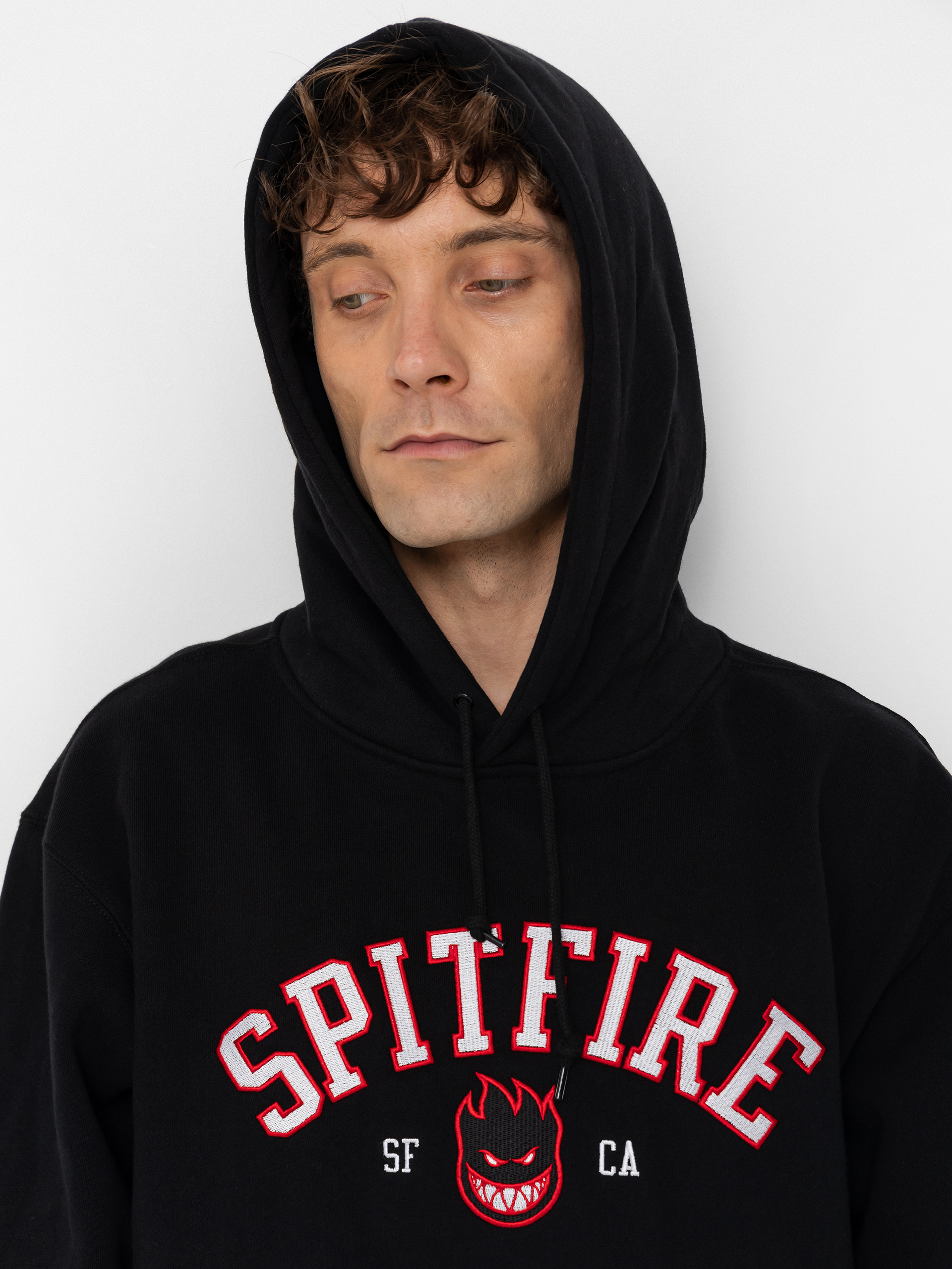 Худі Spitfire Team Bighead HD (black w/red white black embroidery)