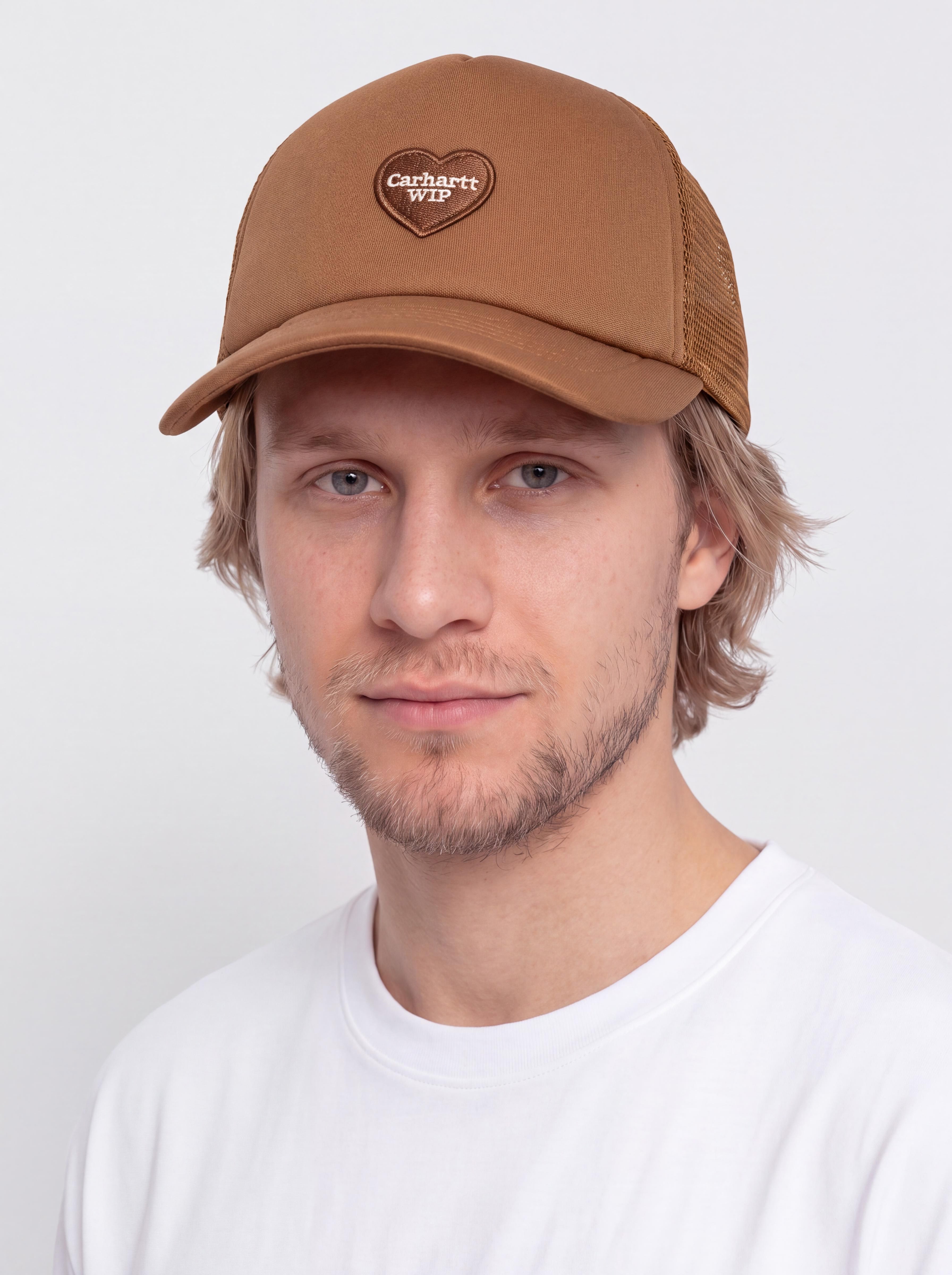 u041au0435u043fu043au0430 Carhartt WIP Heart Patch Trucker (hamilton brown)