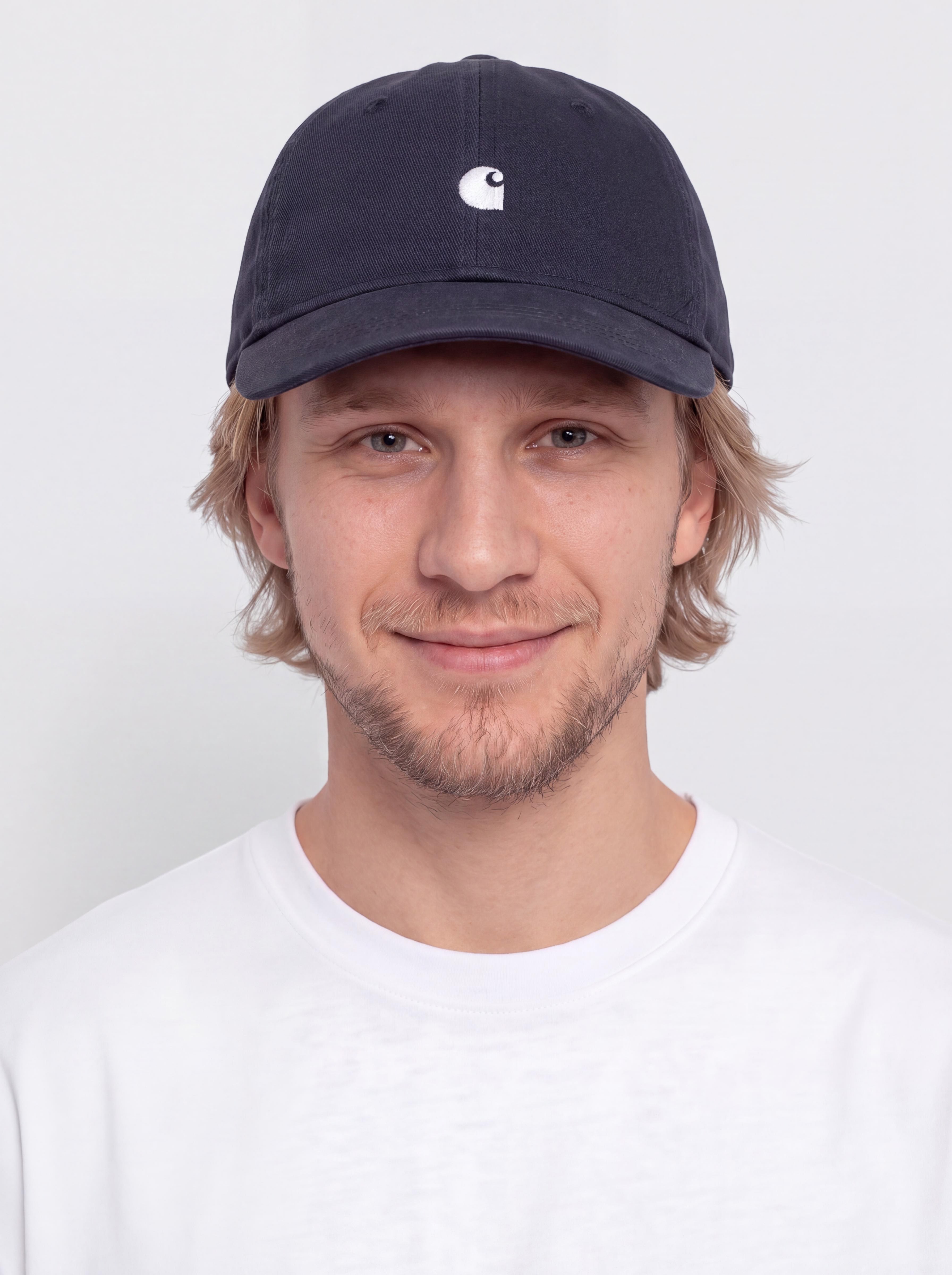 u041au0435u043fu043au0430 Carhartt WIP Madison Logo (dark navy/white)