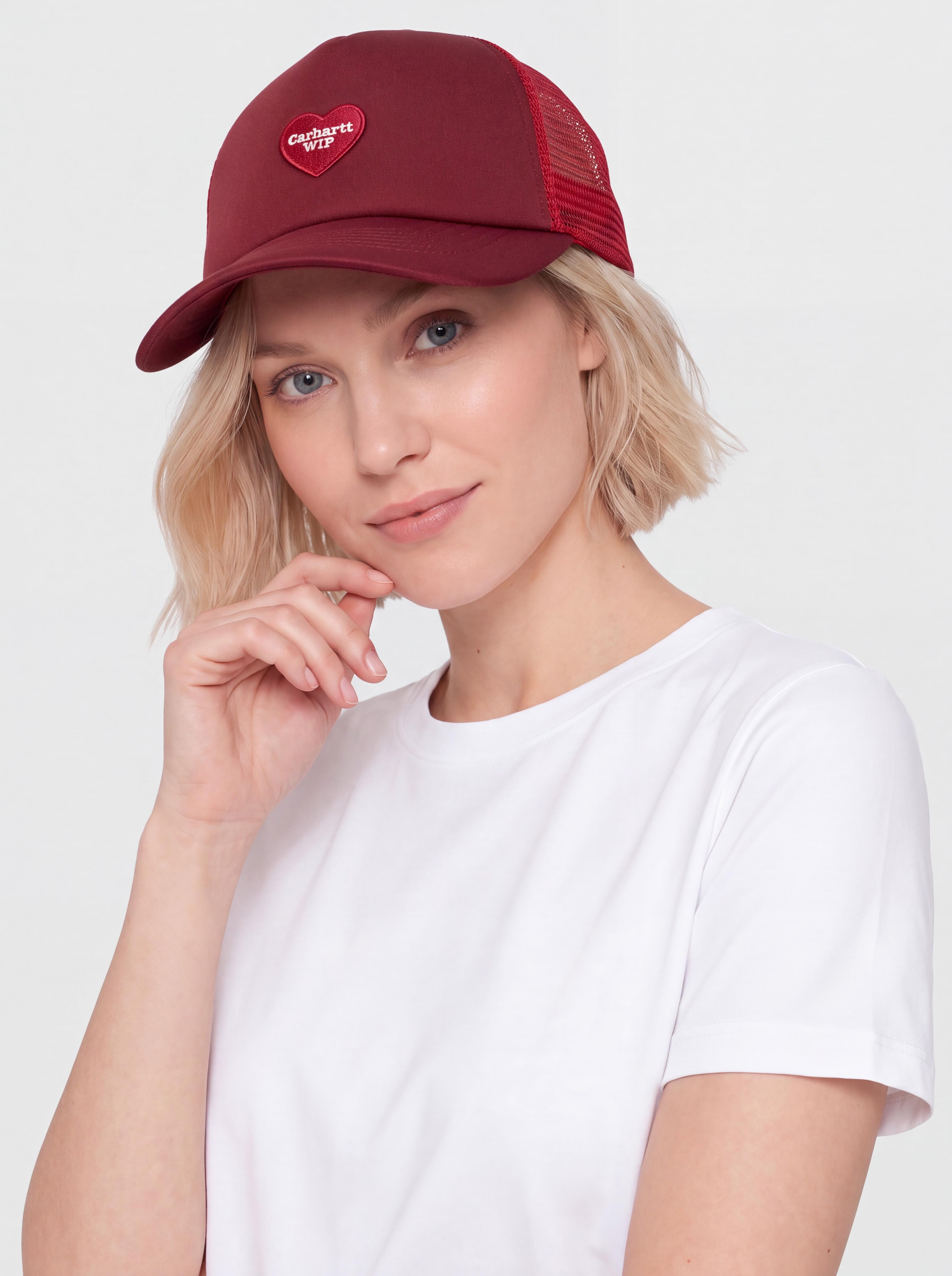 Кепка Carhartt WIP Heart Patch Trucker (scarlet)