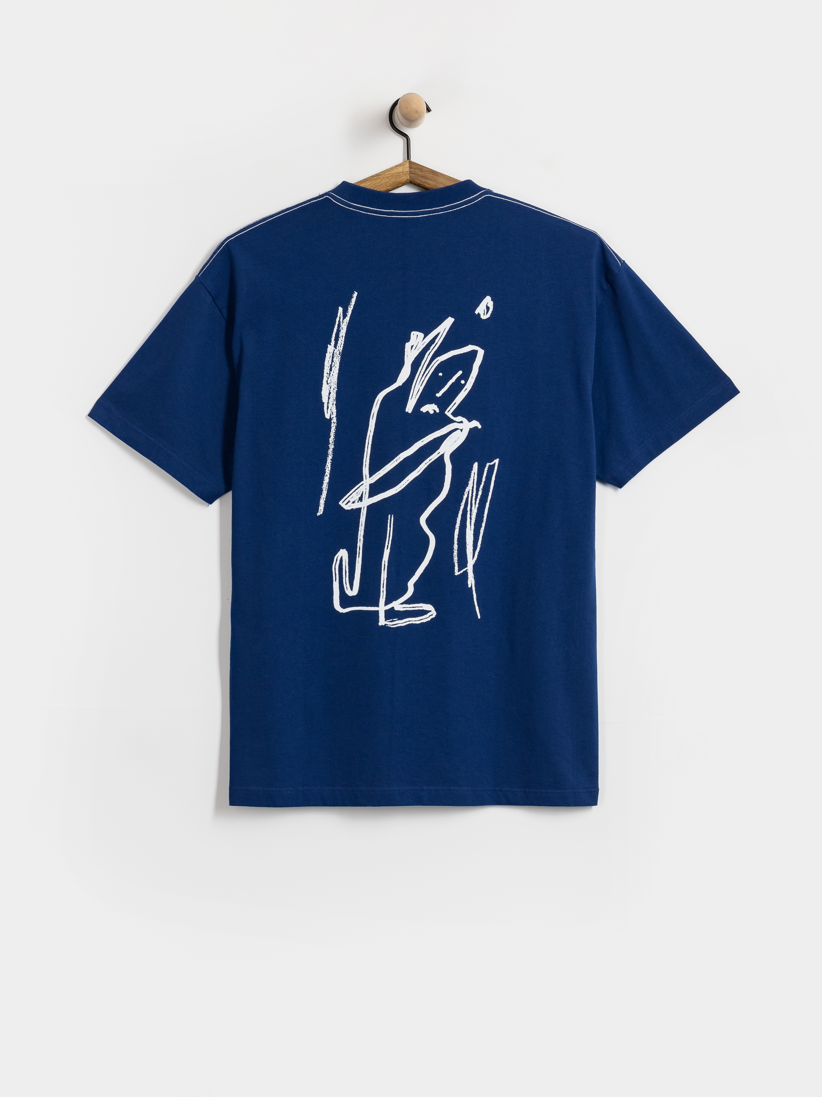 Футболка Polar Skate Contrast Doodle (ultramarine/white)