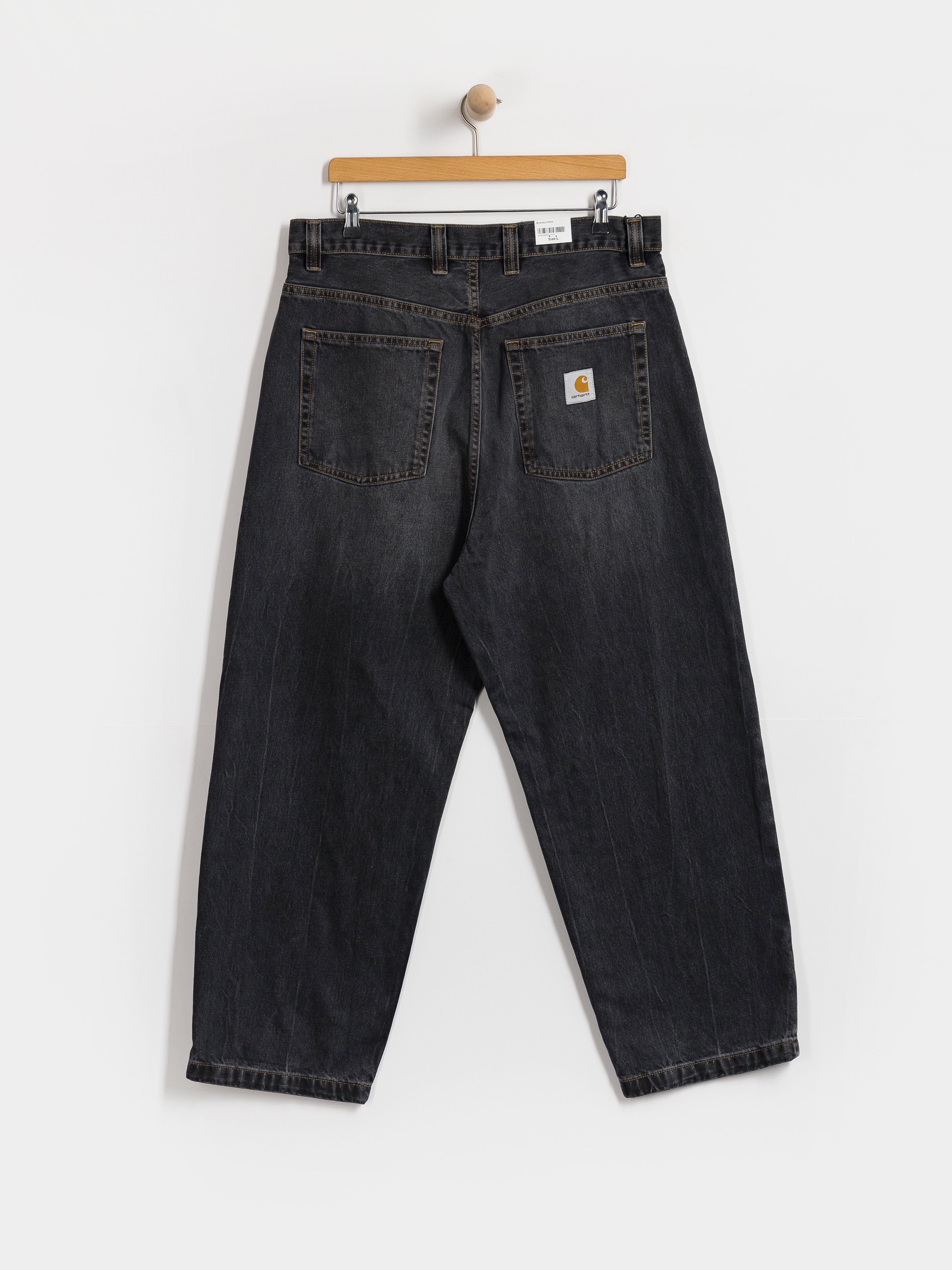 Штани Carhartt WIP Brandon (black/marble used wash)