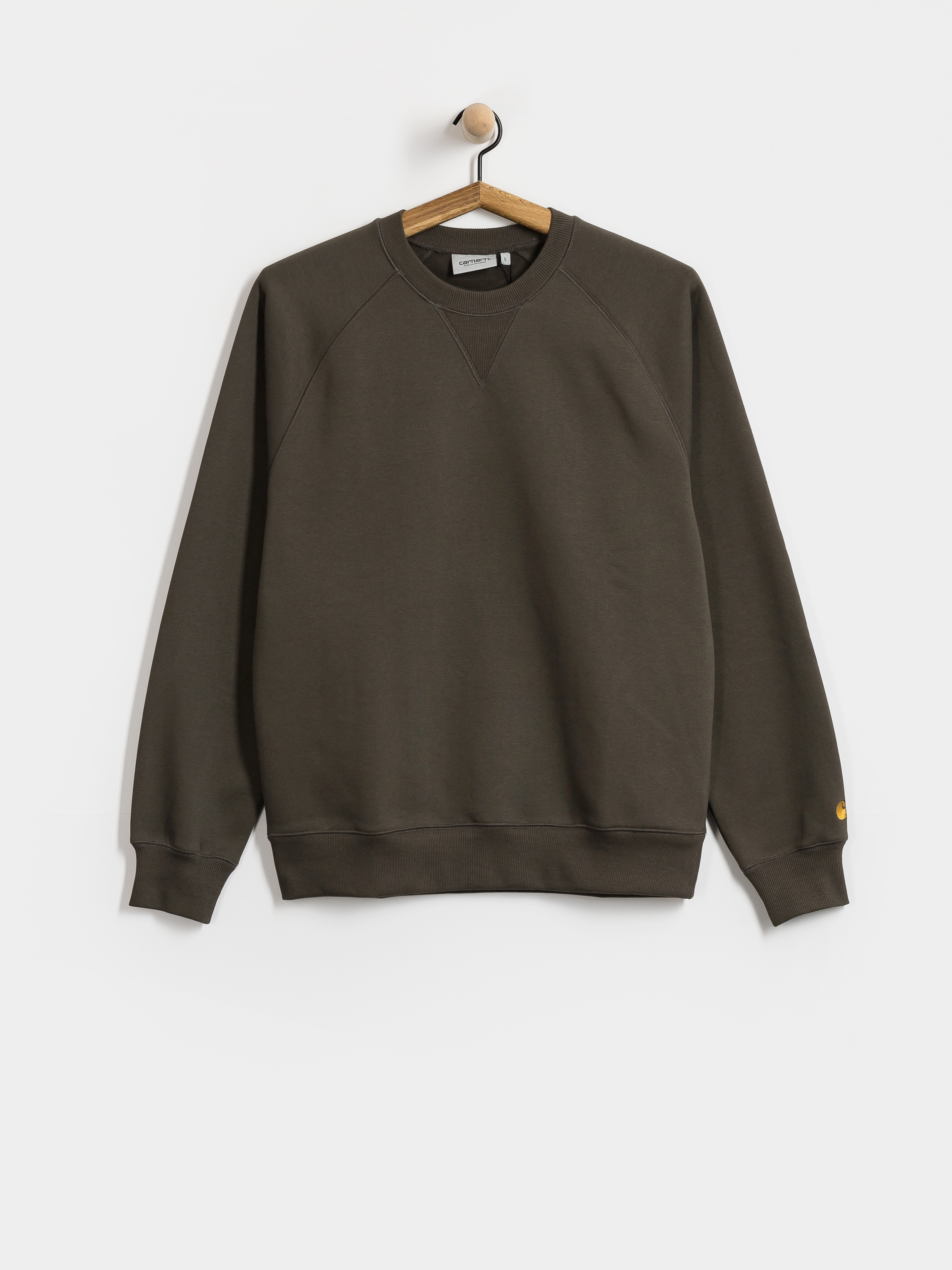 Світшот Carhartt WIP Chase (shungite/gold)